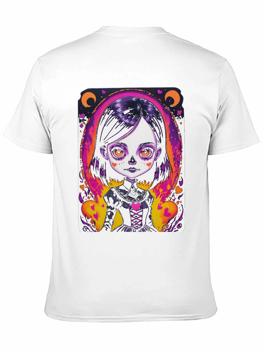 Spooky Cute Girl Graphic Tee - Halloween Style!