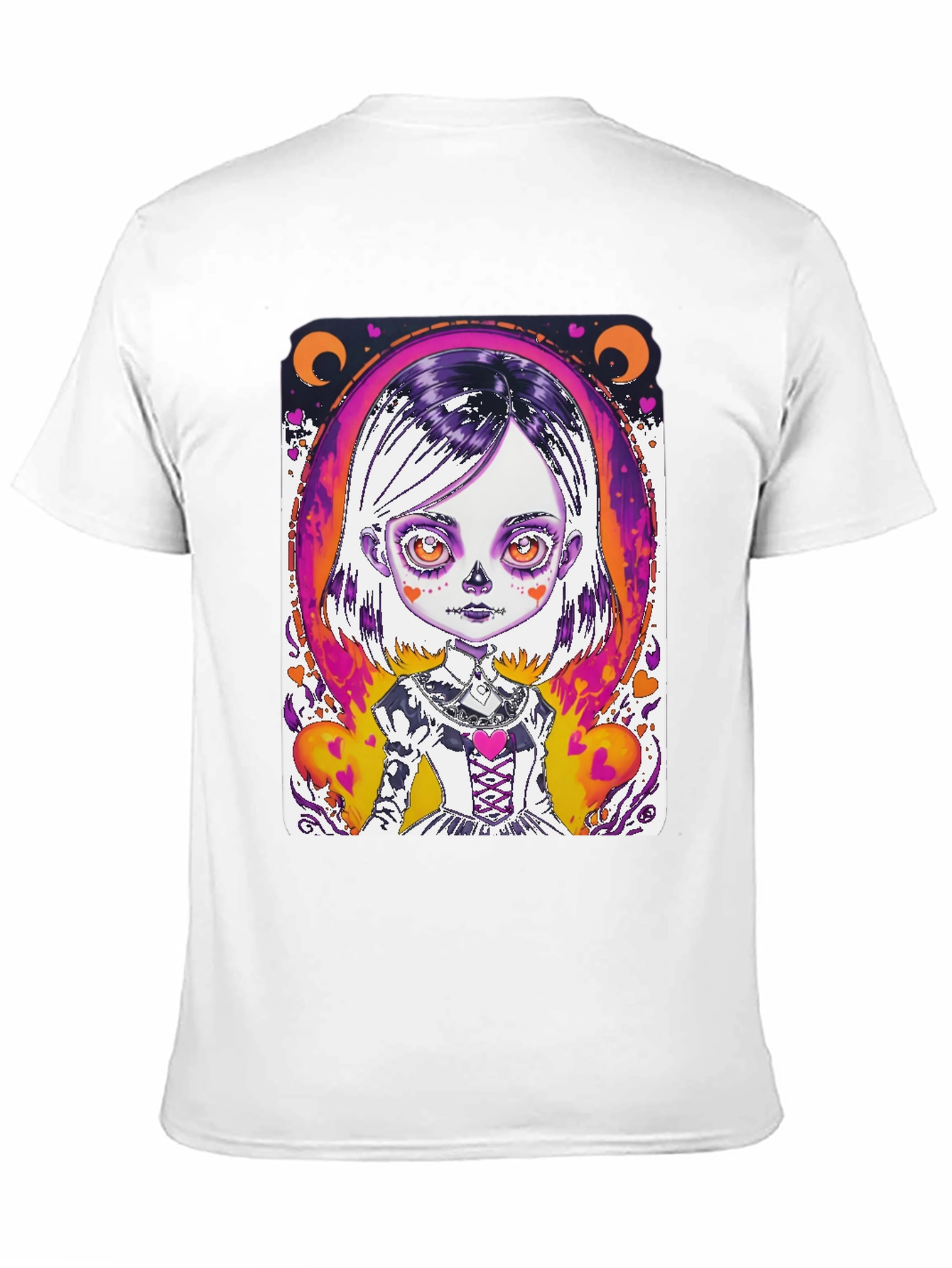 Spooky Cute Girl Graphic Tee - Halloween Style!