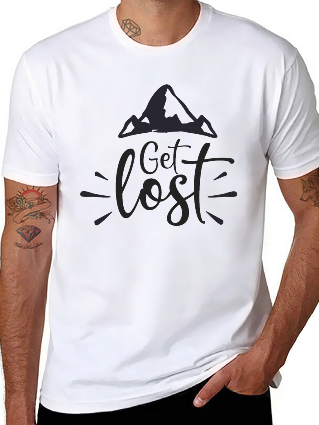 Get Lost Mountain Graphic T-Shirt