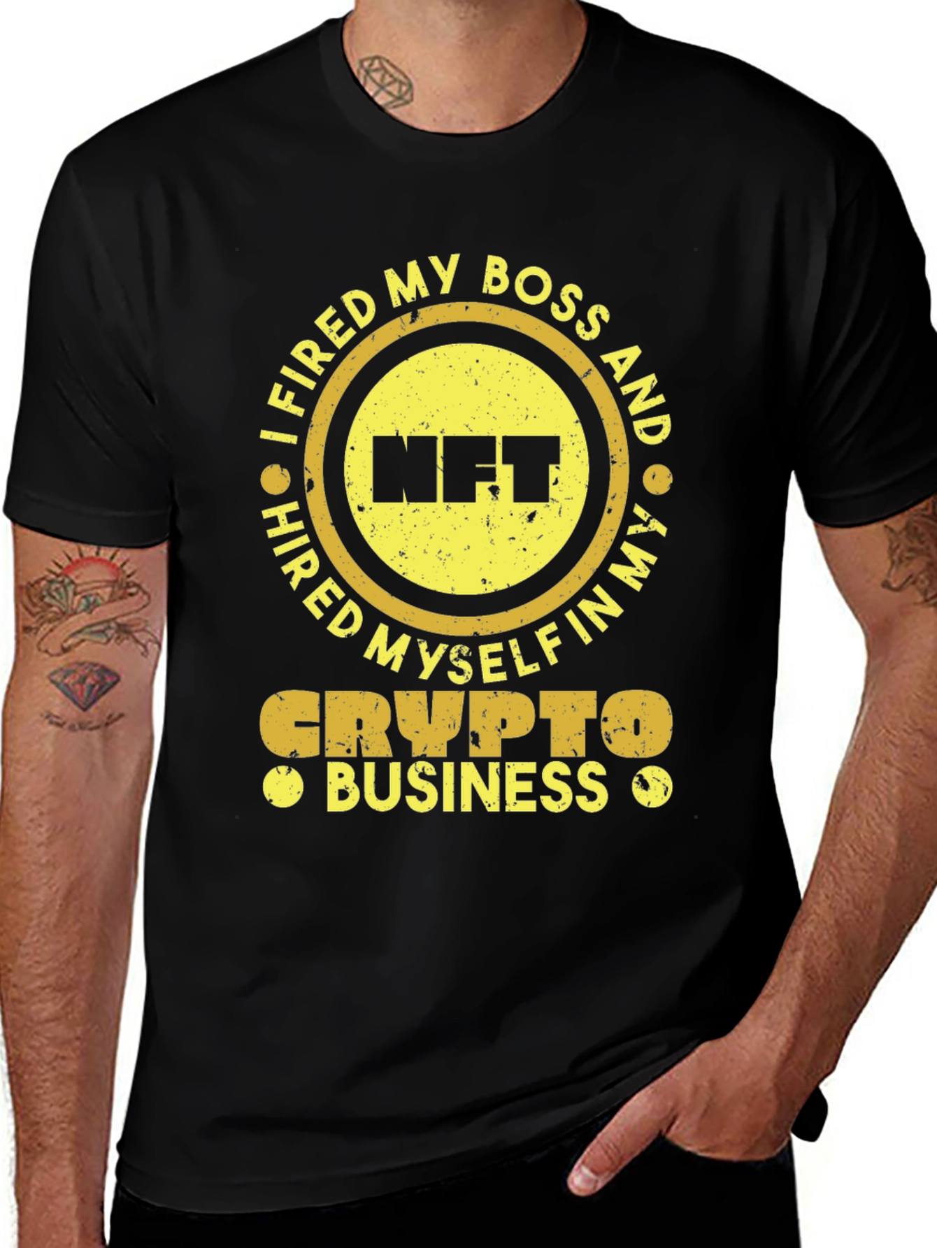 I Fired My Boss NFT Crypto Business T-Shirt