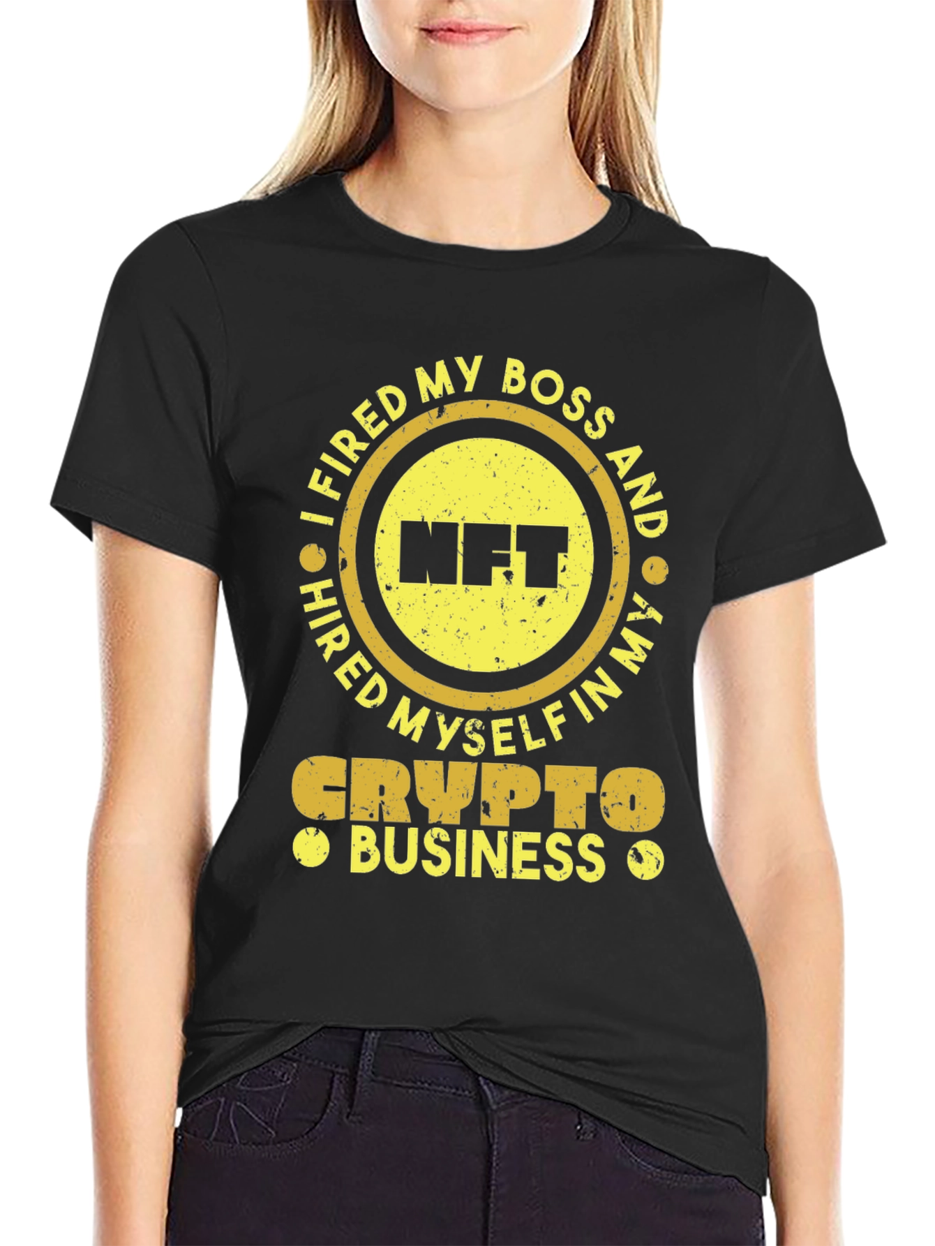 I Fired My Boss NFT Crypto Business T-Shirt