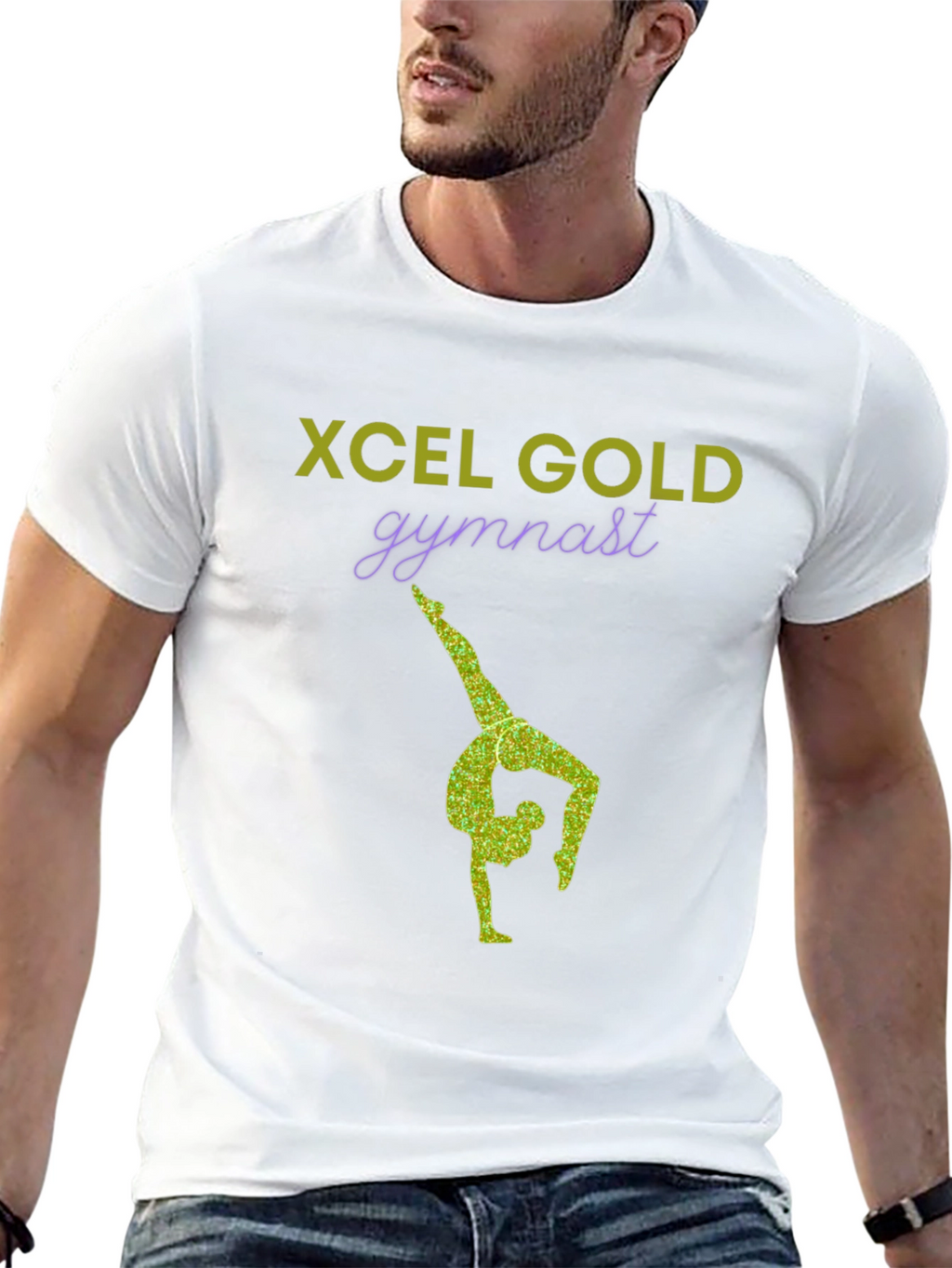 Xcel Gold Gymnast T-Shirt - Stylish Gymnastics Apparel