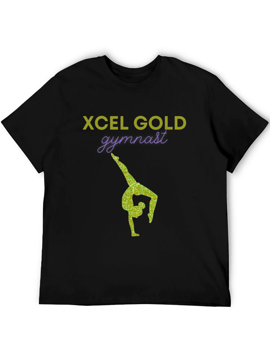 Xcel Gold Gymnast T-Shirt - Stylish Gymnastics Apparel
