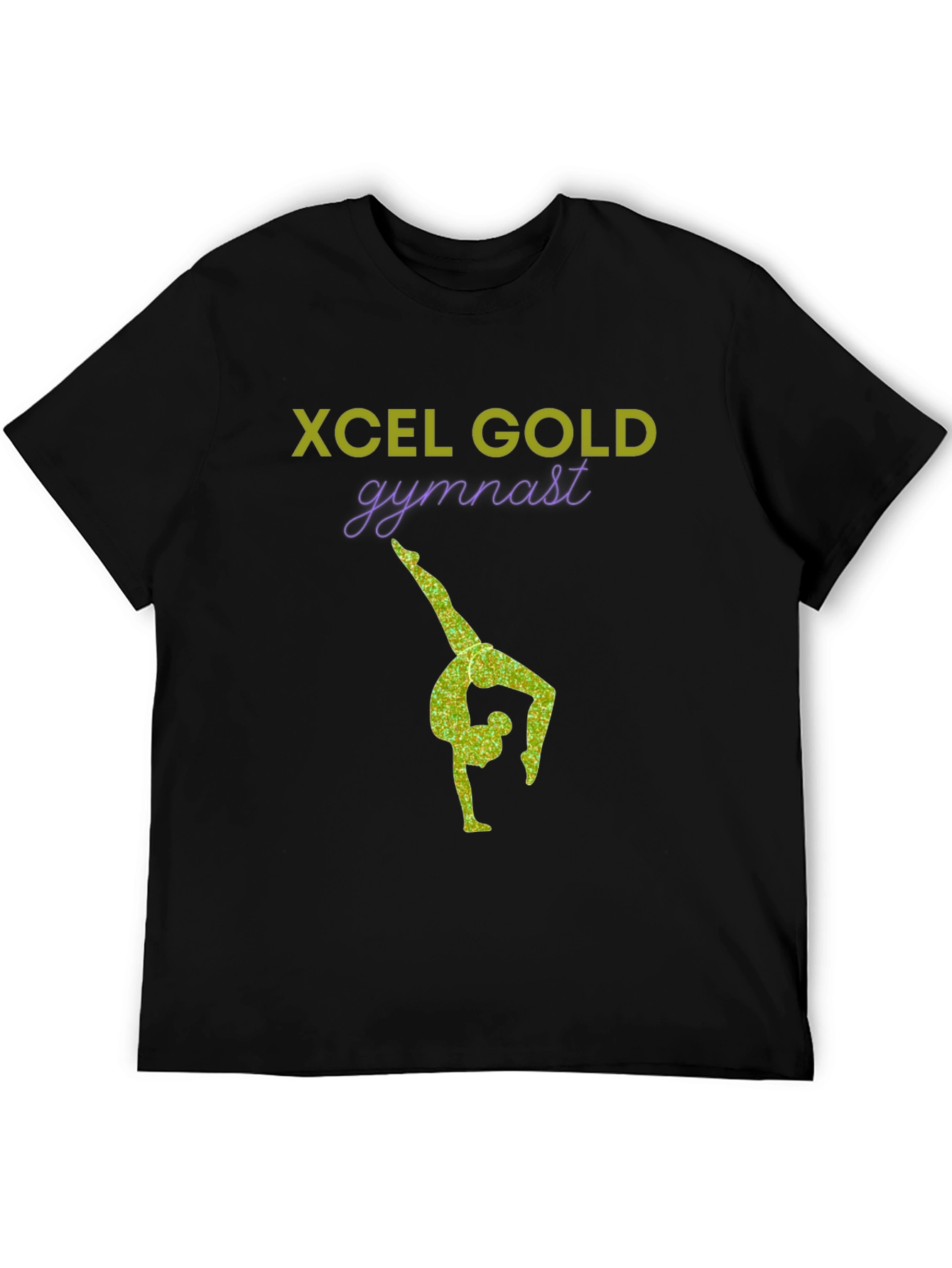 Xcel Gold Gymnast T-Shirt - Stylish Gymnastics Apparel