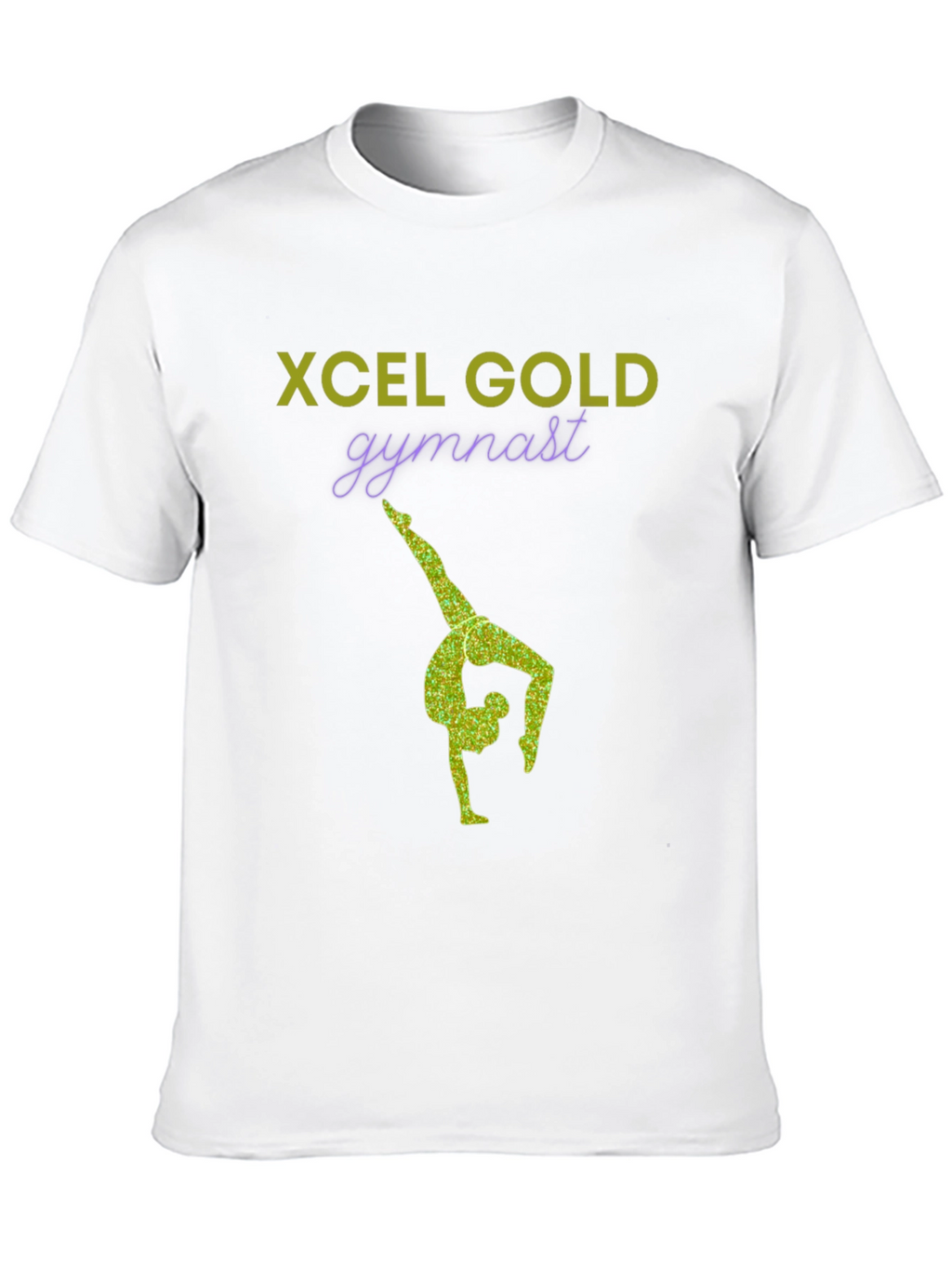 Xcel Gold Gymnast T-Shirt - Stylish Gymnastics Apparel