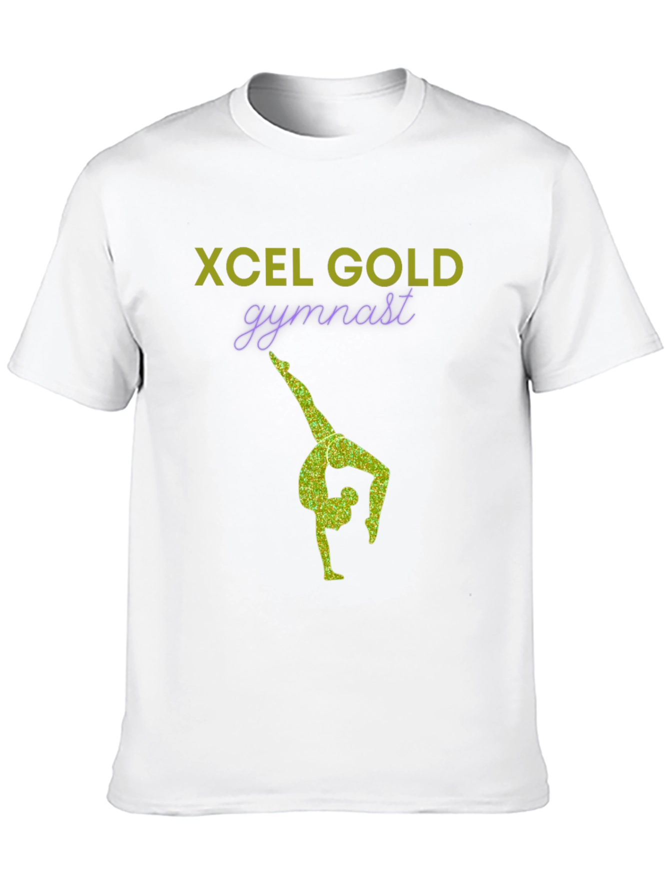Xcel Gold Gymnast T-Shirt - Stylish Gymnastics Apparel