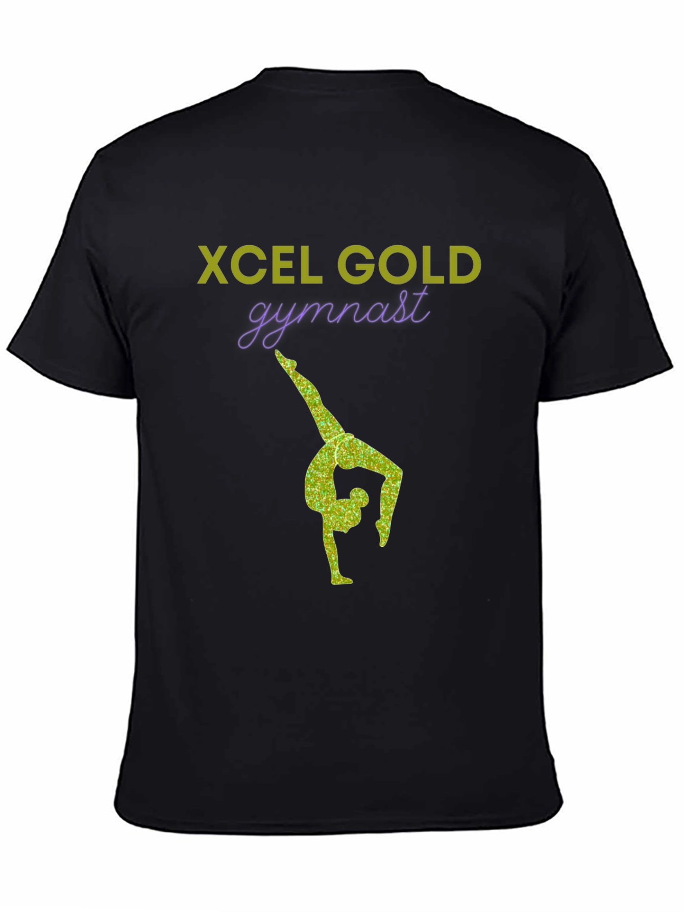 Xcel Gold Gymnast T-Shirt - Stylish Gymnastics Apparel