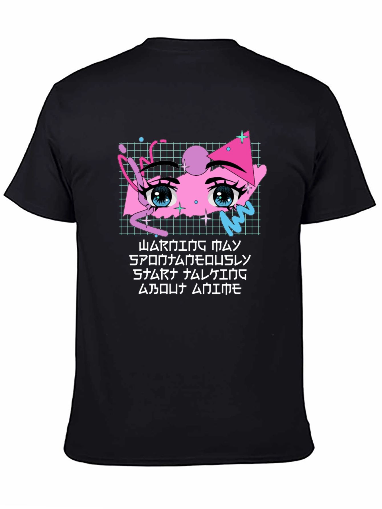 Anime Eyes Graphic Tee - Streetwear Style