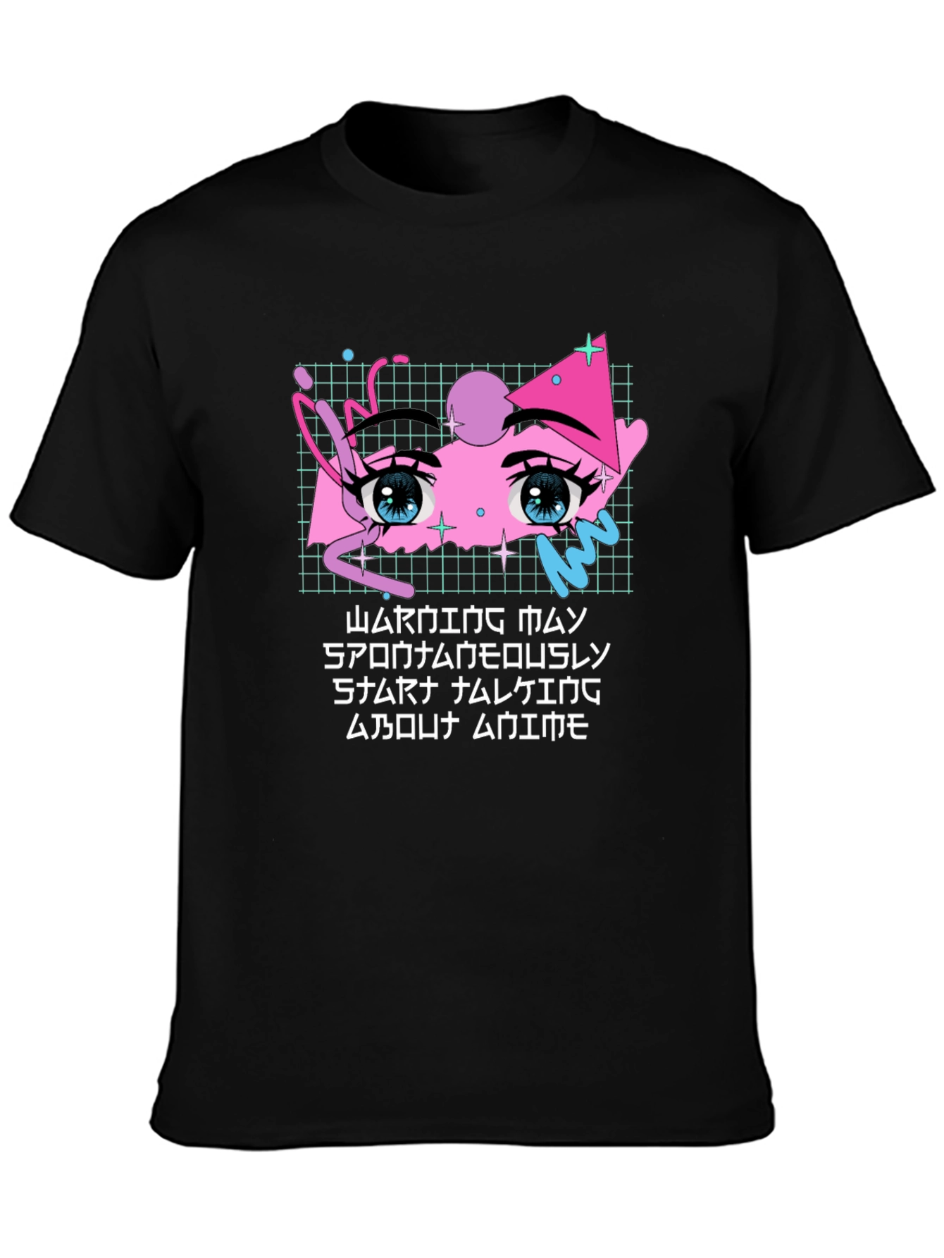 Anime Eyes Graphic Tee - Streetwear Style