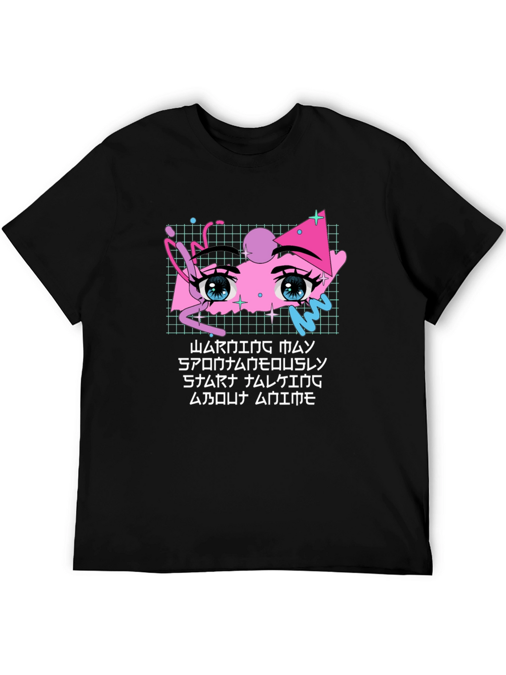 Anime Eyes Graphic Tee - Streetwear Style