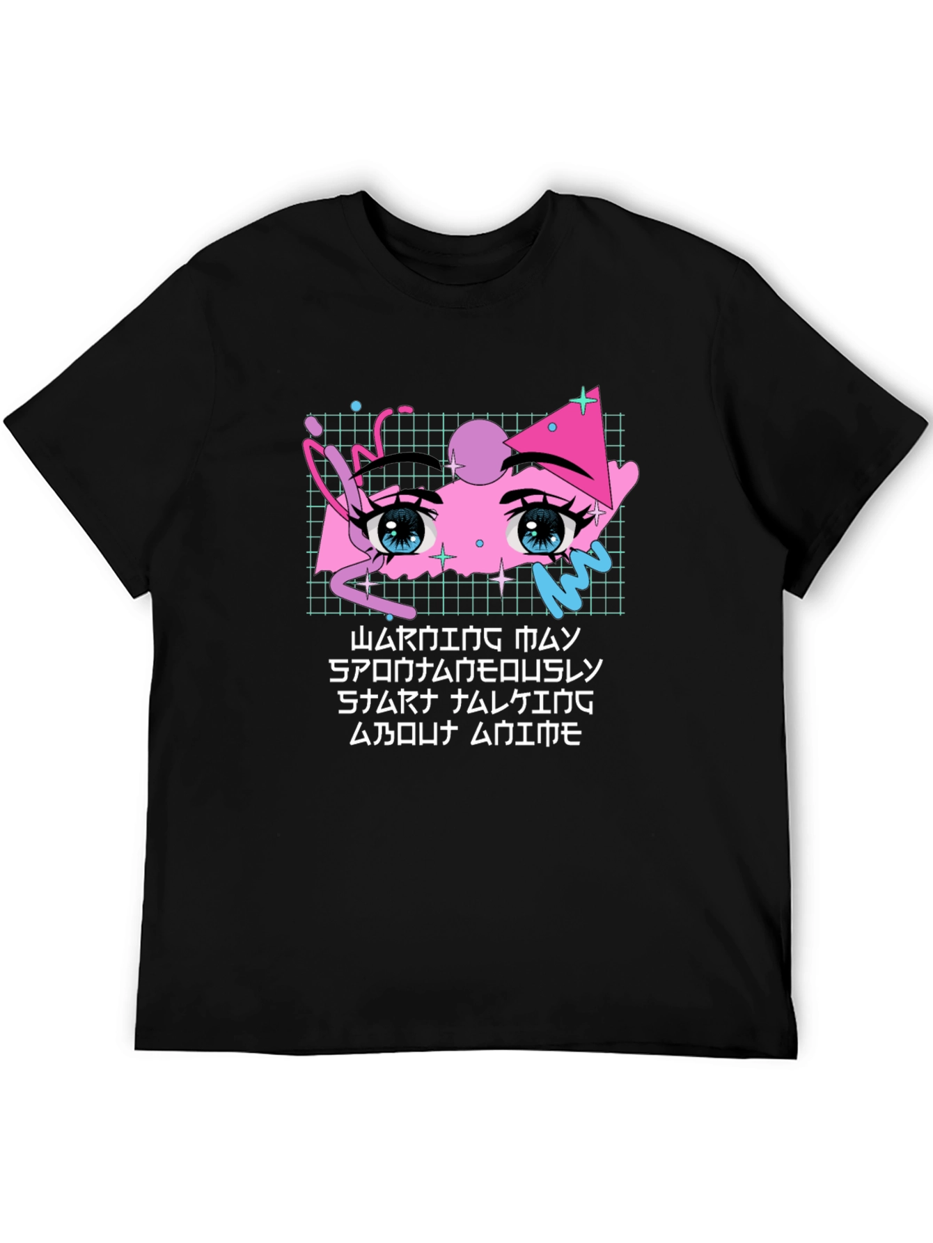 Anime Eyes Graphic Tee - Streetwear Style