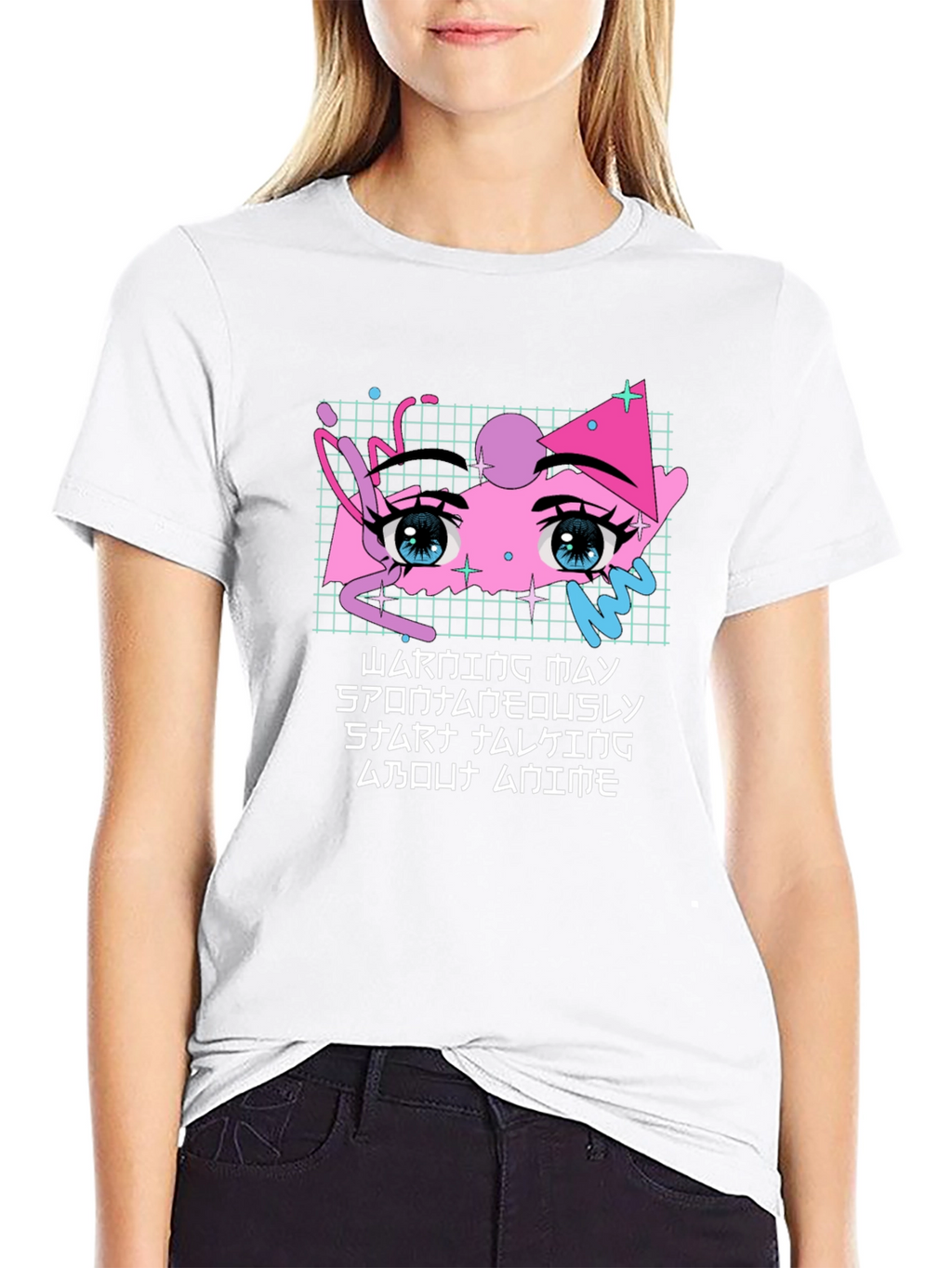 Anime Eyes Graphic Tee - Streetwear Style