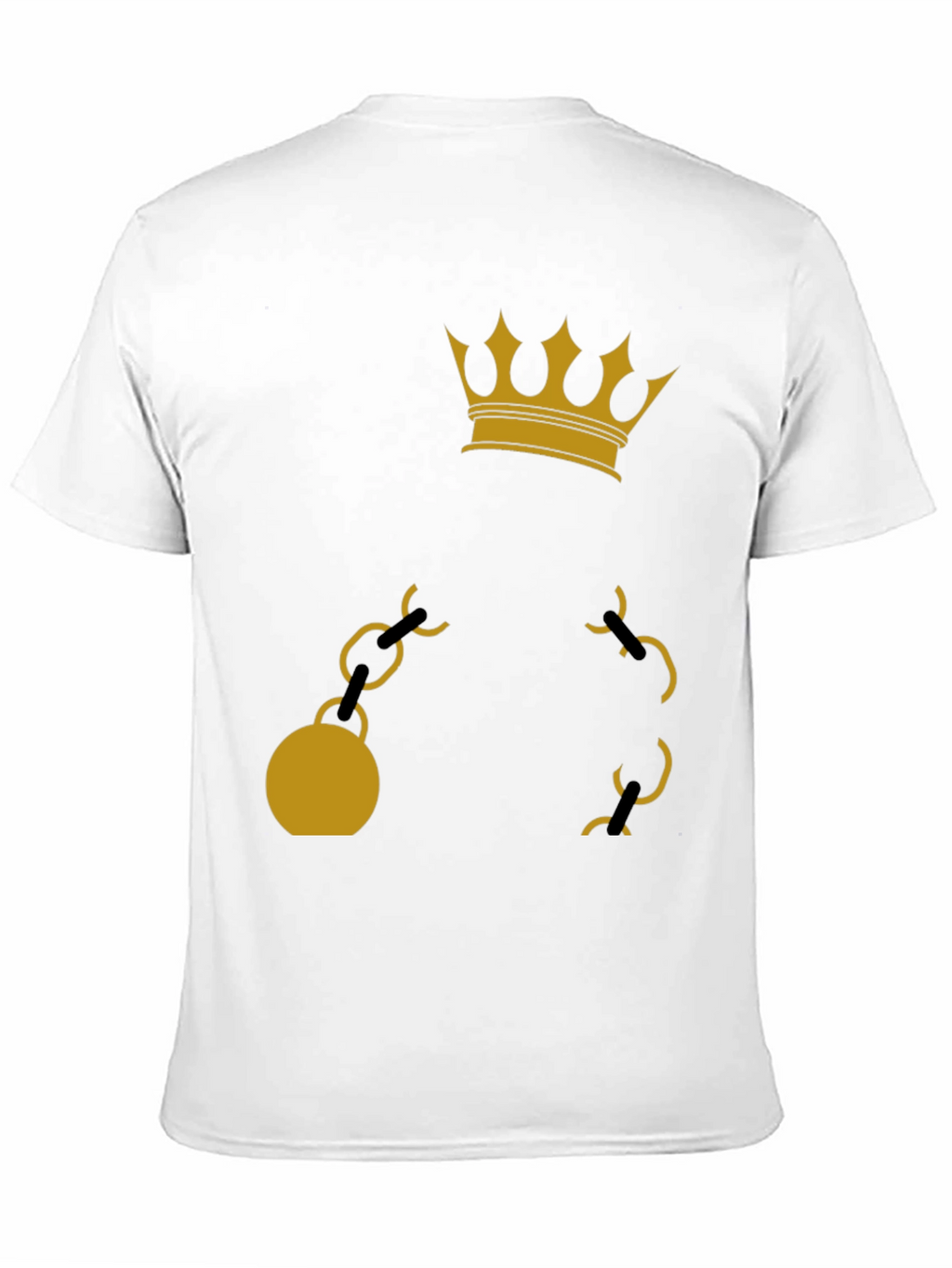 Crown & Chain Graphic Tee - Black