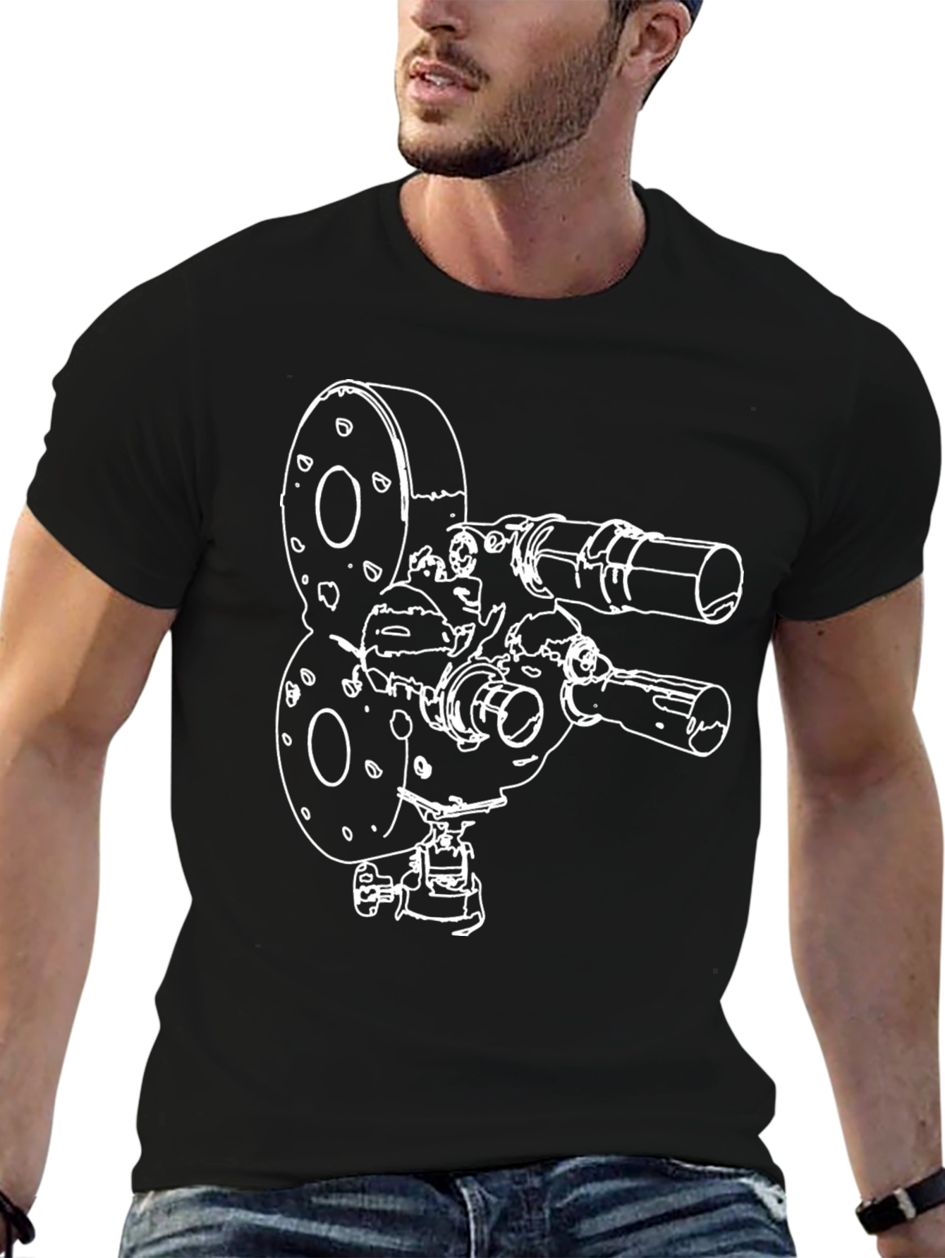 Vintage Movie Camera Graphic Tee