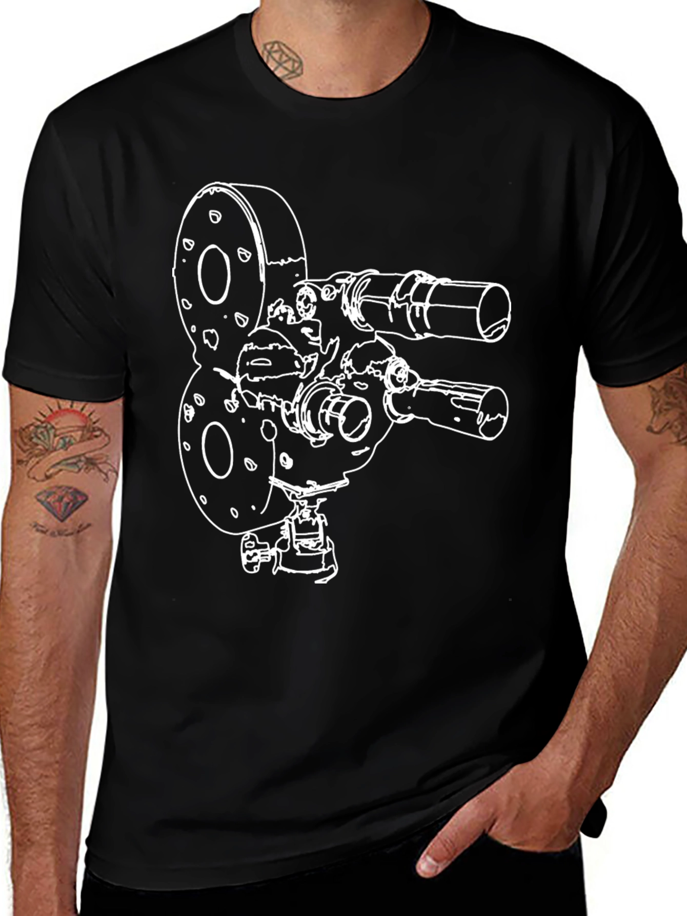 Vintage Movie Camera Graphic Tee