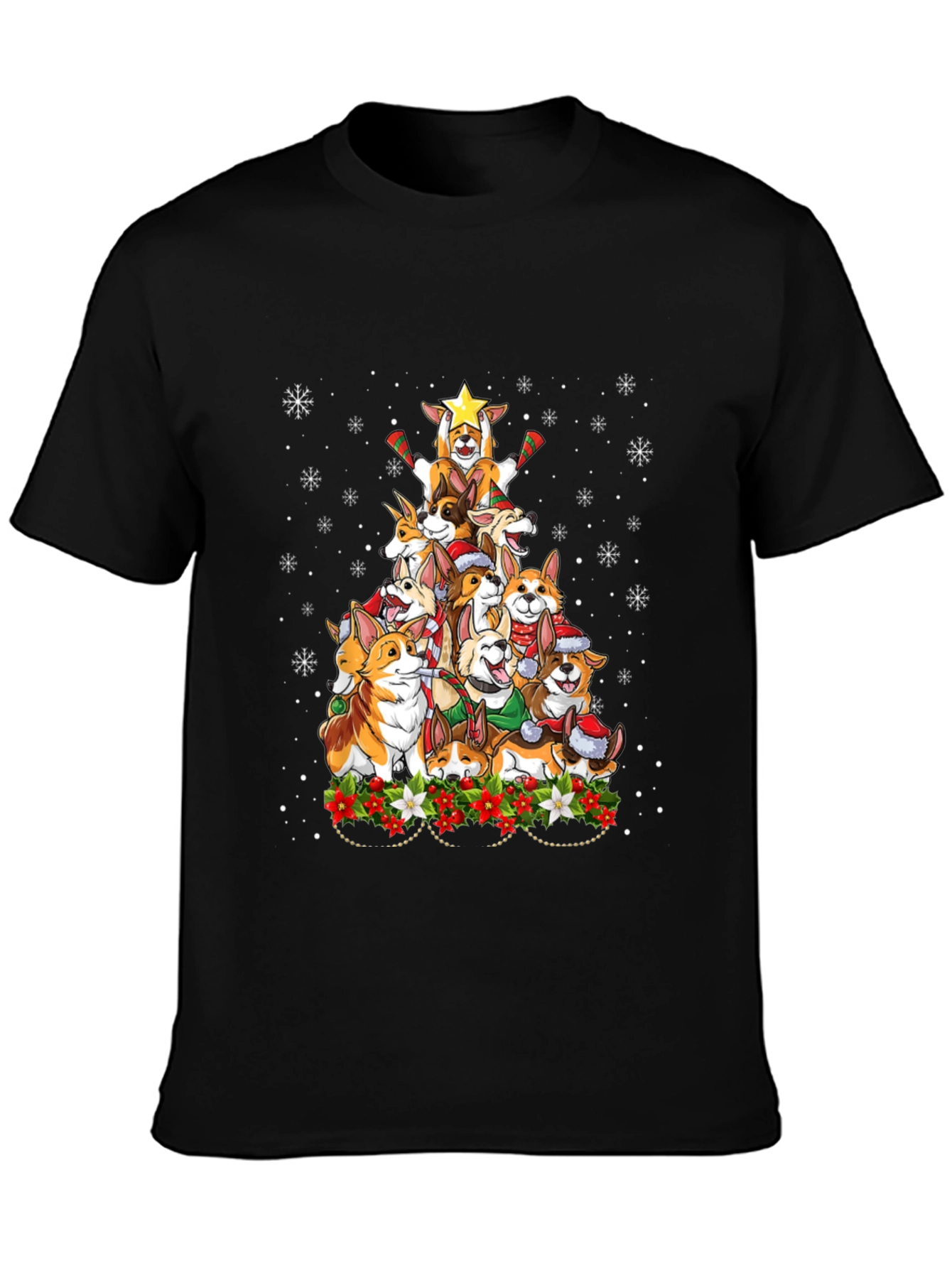 Corgi Christmas Tree T-Shirt