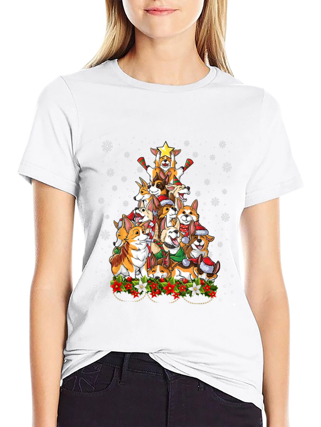 Corgi Christmas Tree T-Shirt