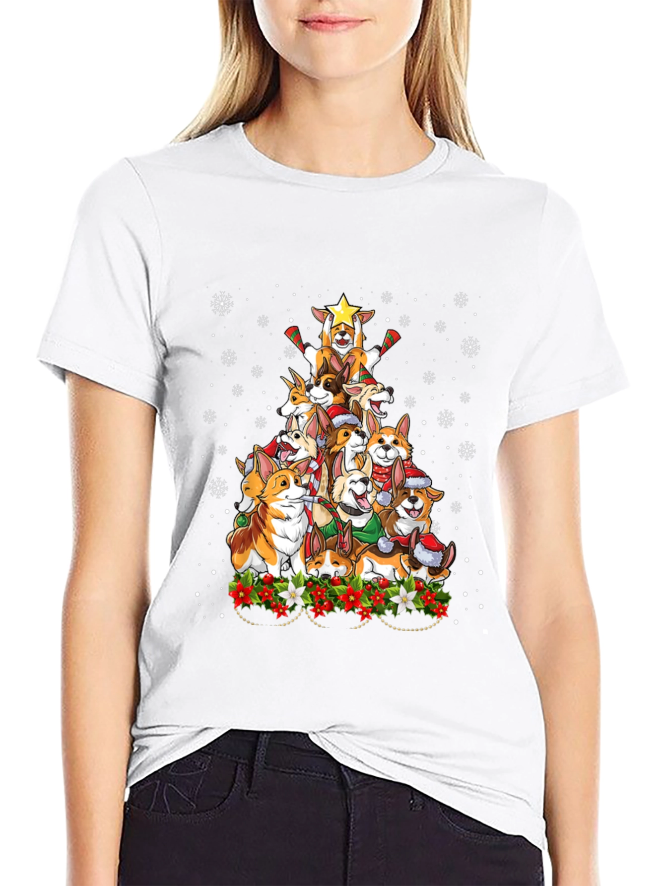Corgi Christmas Tree T-Shirt