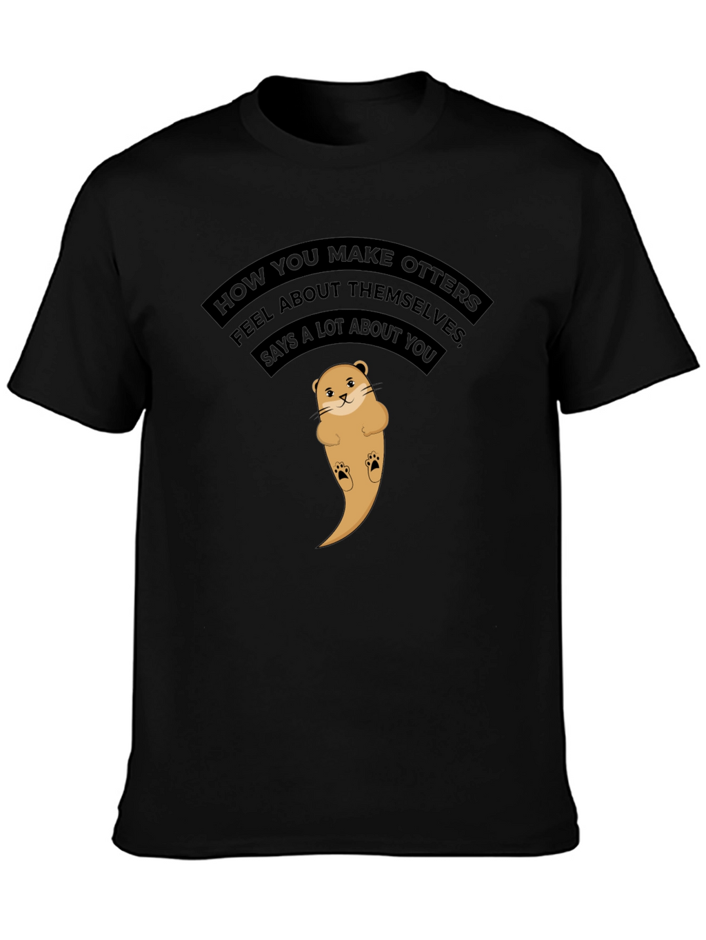 Cute Otter Graphic T-Shirt - Feel Good Tee