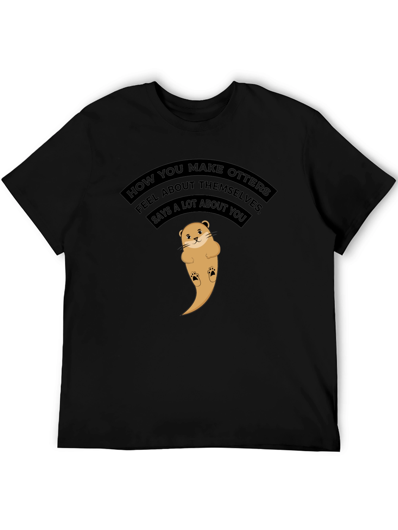 Cute Otter Graphic T-Shirt - Feel Good Tee