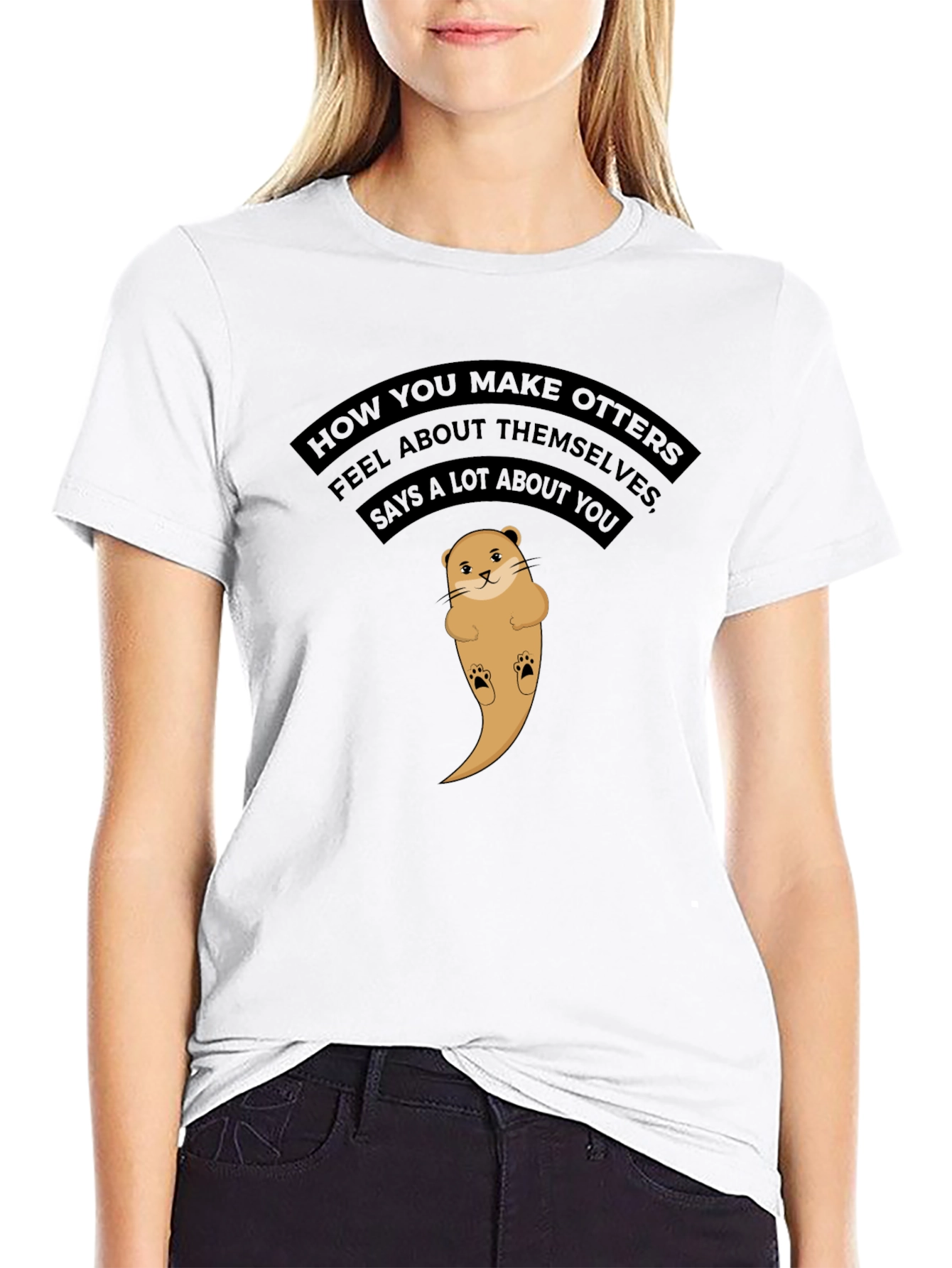 Cute Otter Graphic T-Shirt - Feel Good Tee