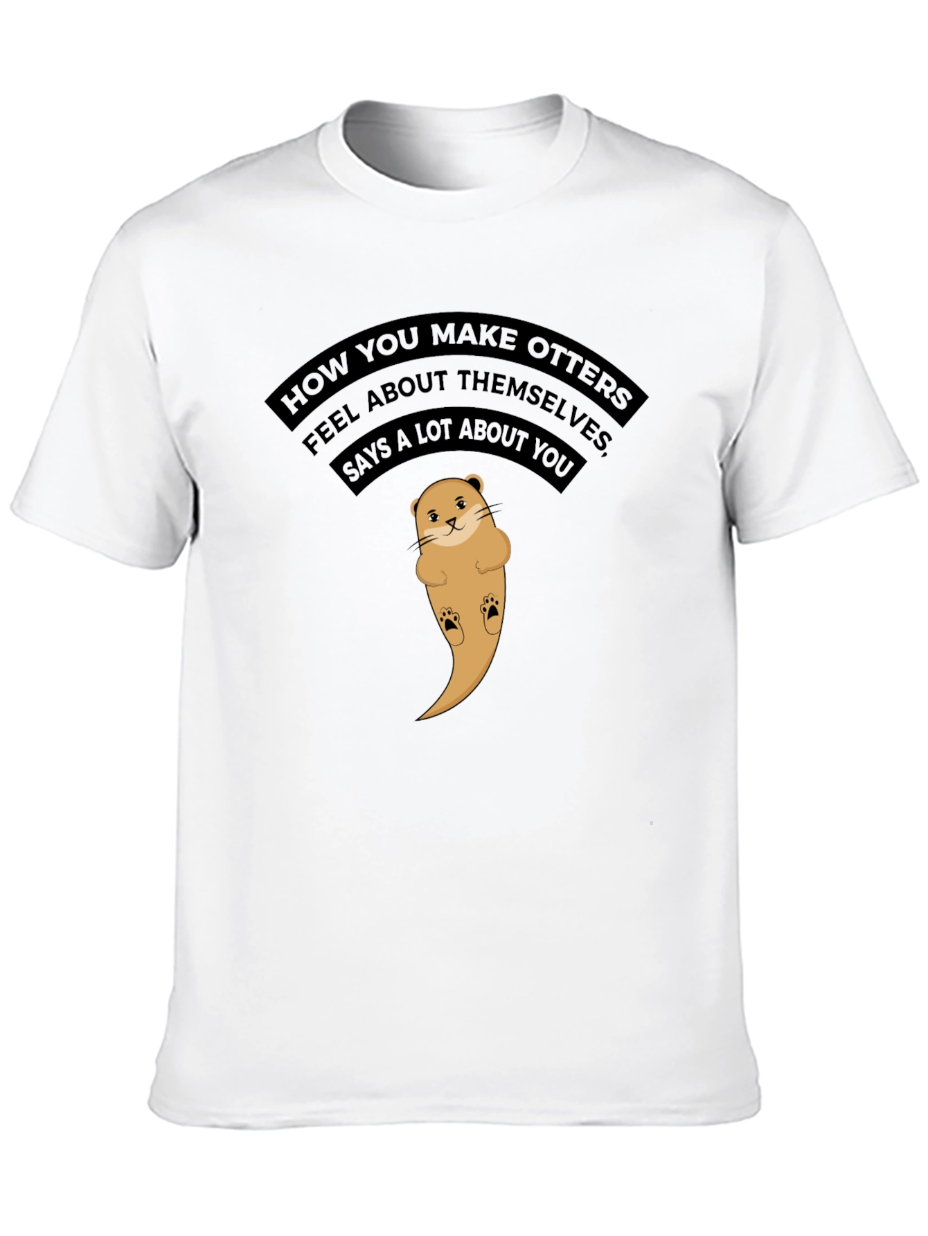 Cute Otter Graphic T-Shirt - Feel Good Tee