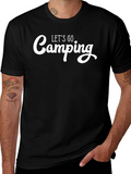 Lets Go Camping Black T-Shirt