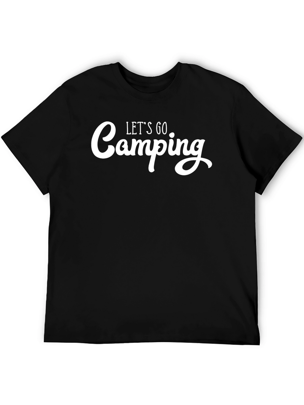 Lets Go Camping Black T-Shirt