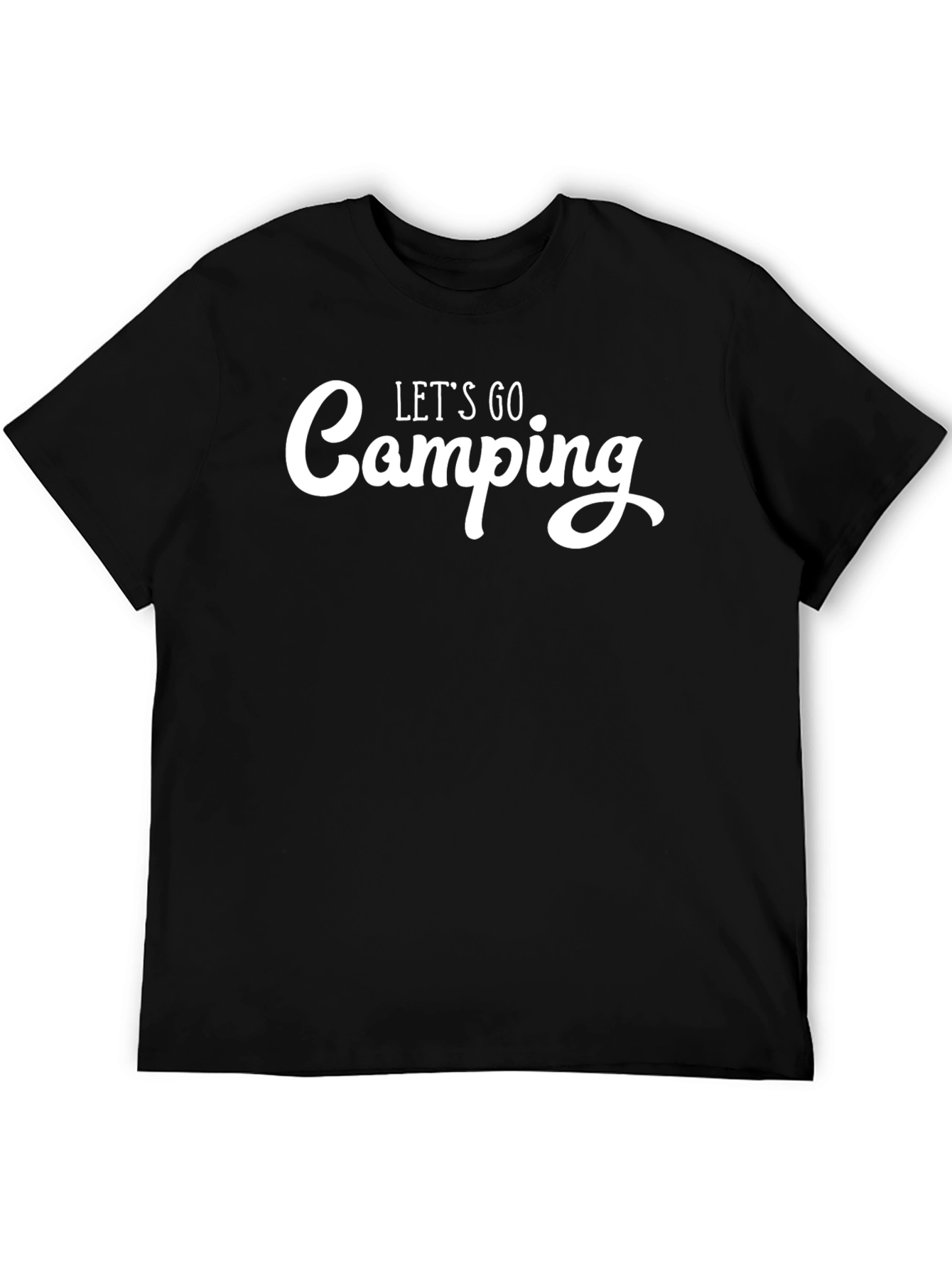 Lets Go Camping Black T-Shirt