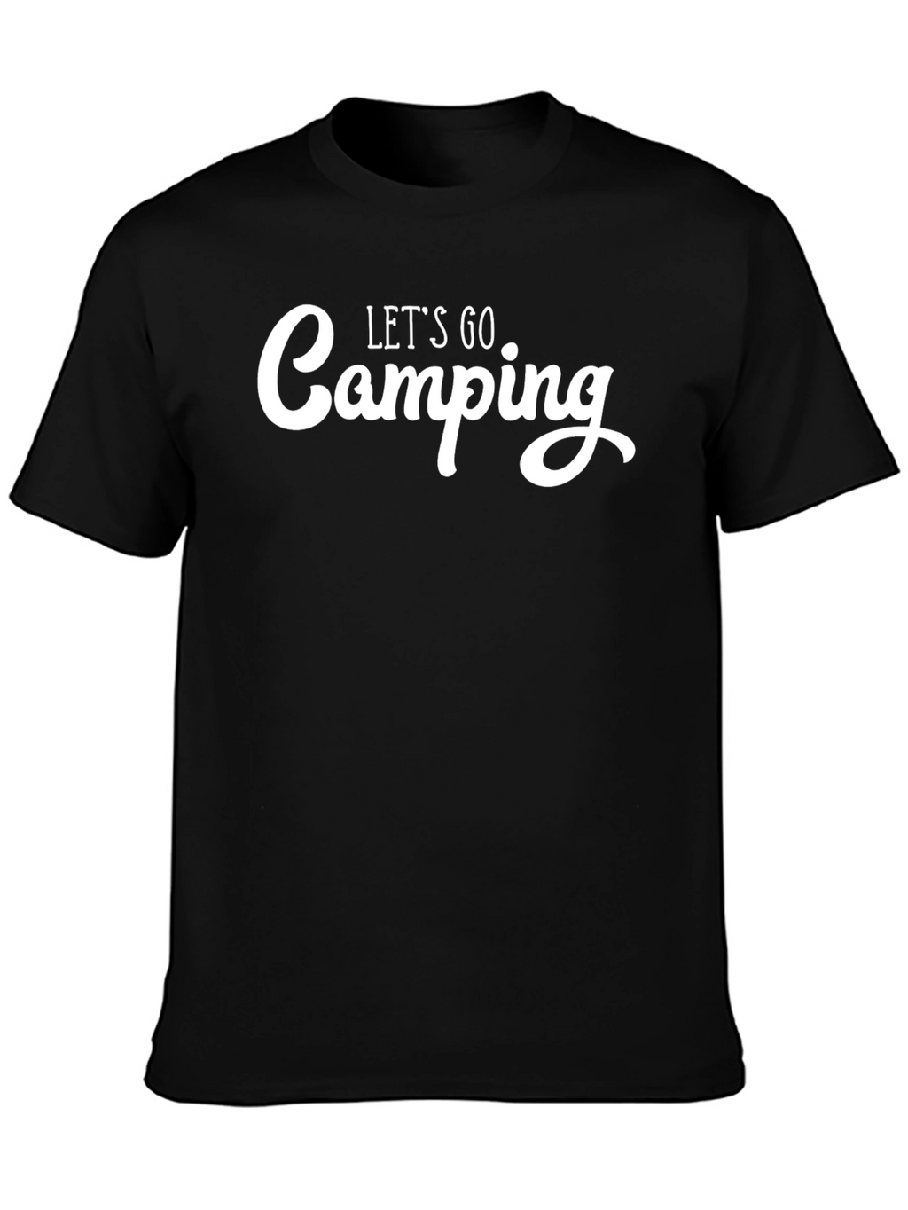 Lets Go Camping Black T-Shirt