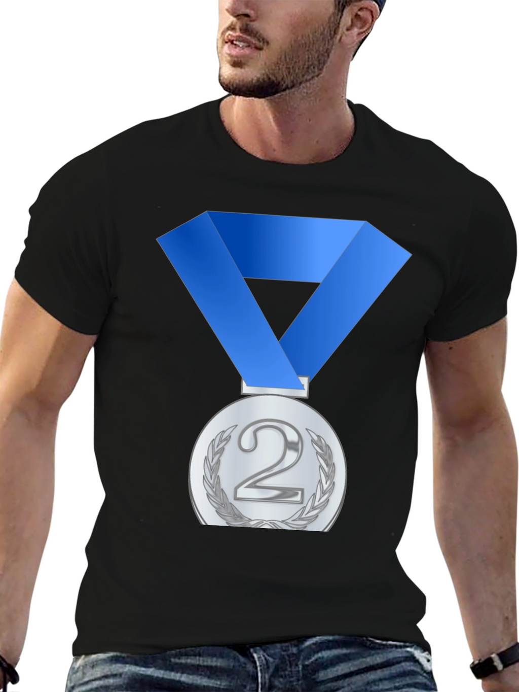Silver Medal T-Shirt: Second Place Champ