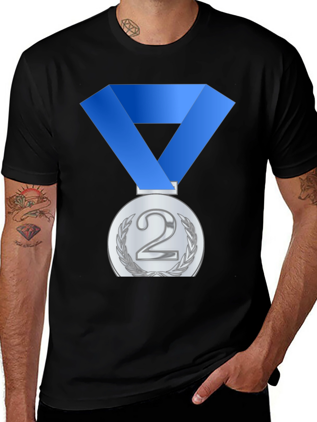 Silver Medal T-Shirt: Second Place Champ