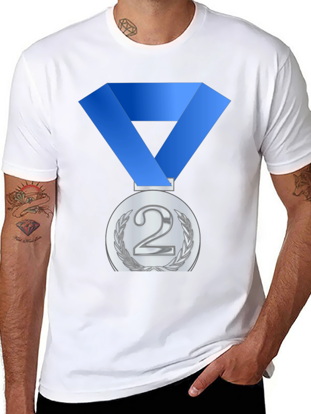 Silver Medal T-Shirt: Second Place Champ