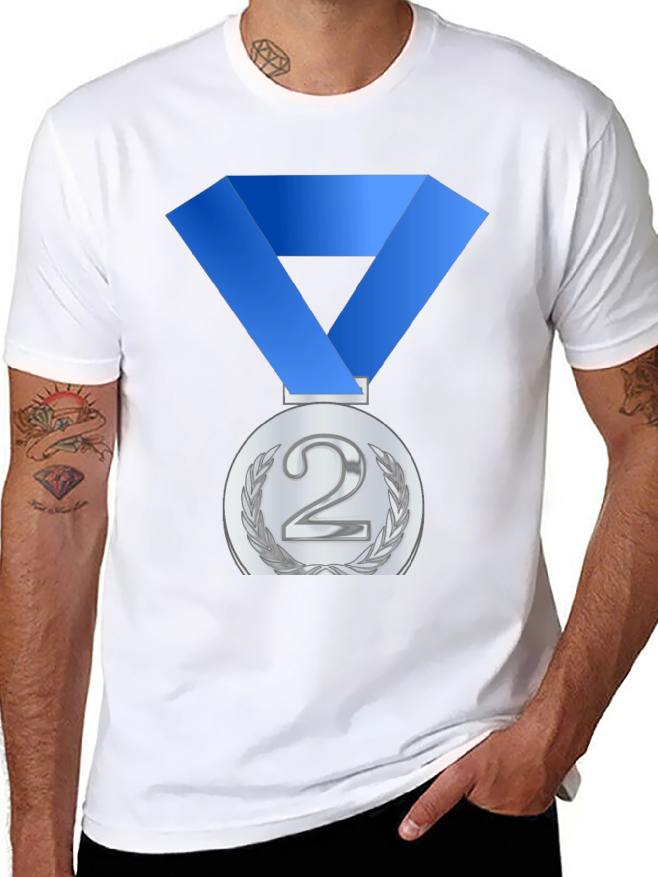 Silver Medal T-Shirt: Second Place Champ