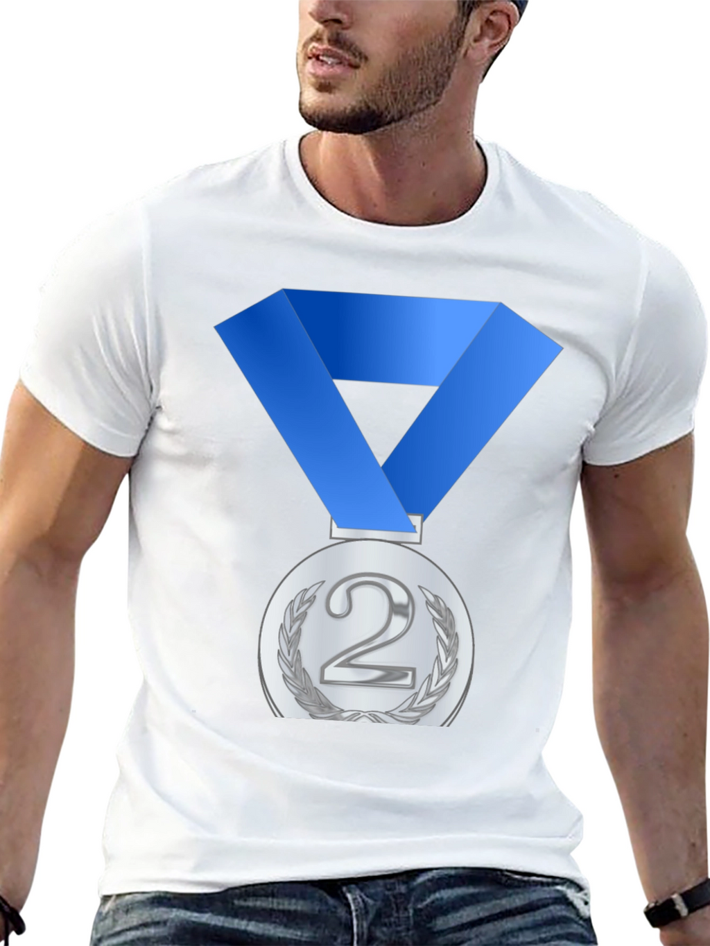 Silver Medal T-Shirt: Second Place Champ