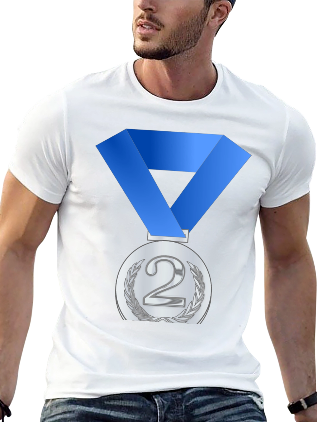 Silver Medal T-Shirt: Second Place Champ