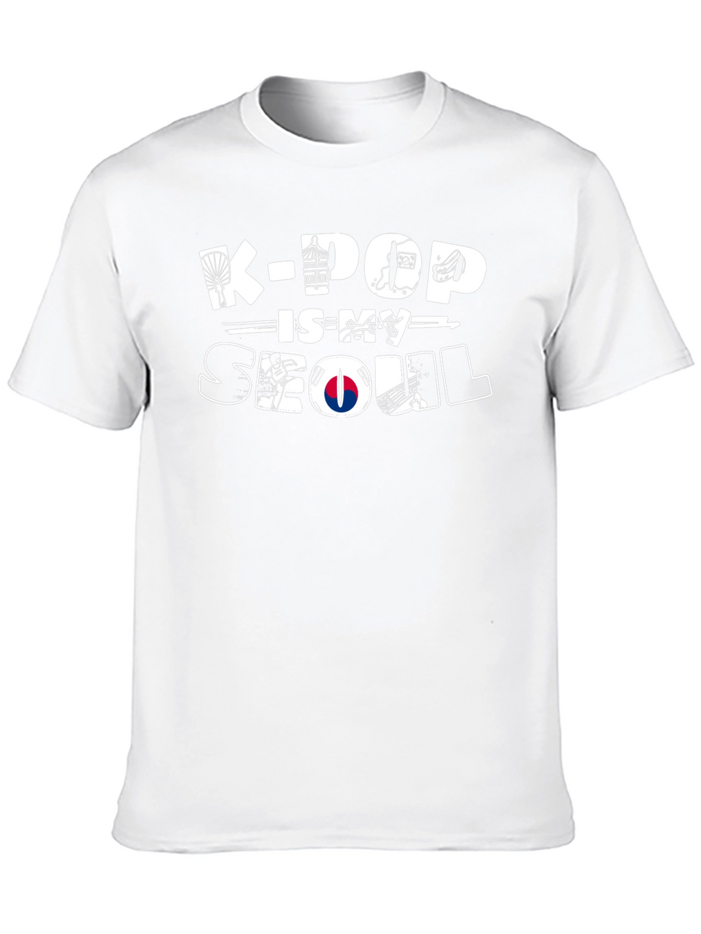 K-Pop Is My Seoul Black Graphic Tee