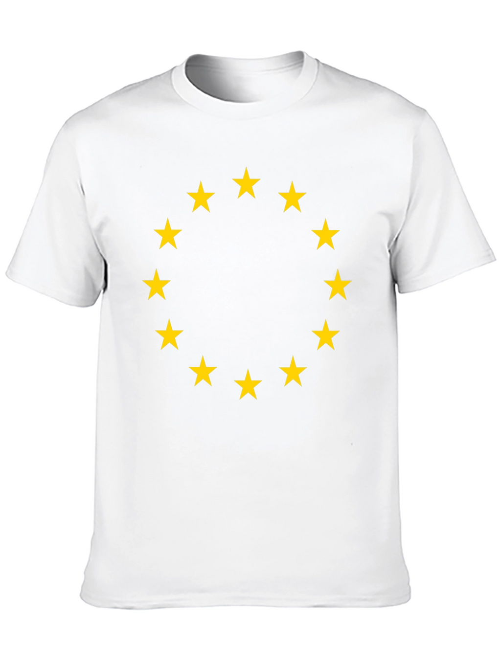 Euro Stars Tee - Black Cotton T-Shirt