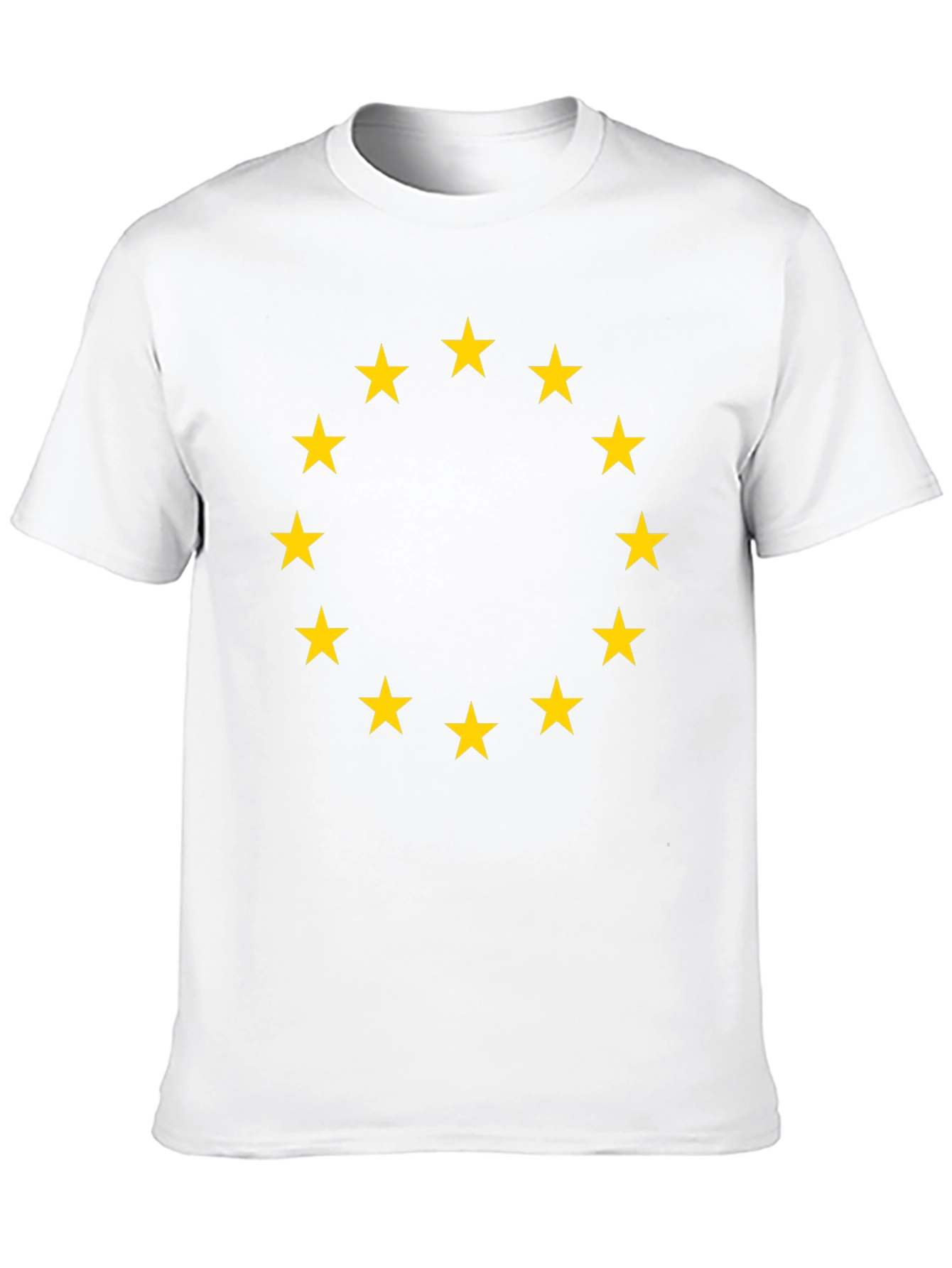 Euro Stars Tee - Black Cotton T-Shirt