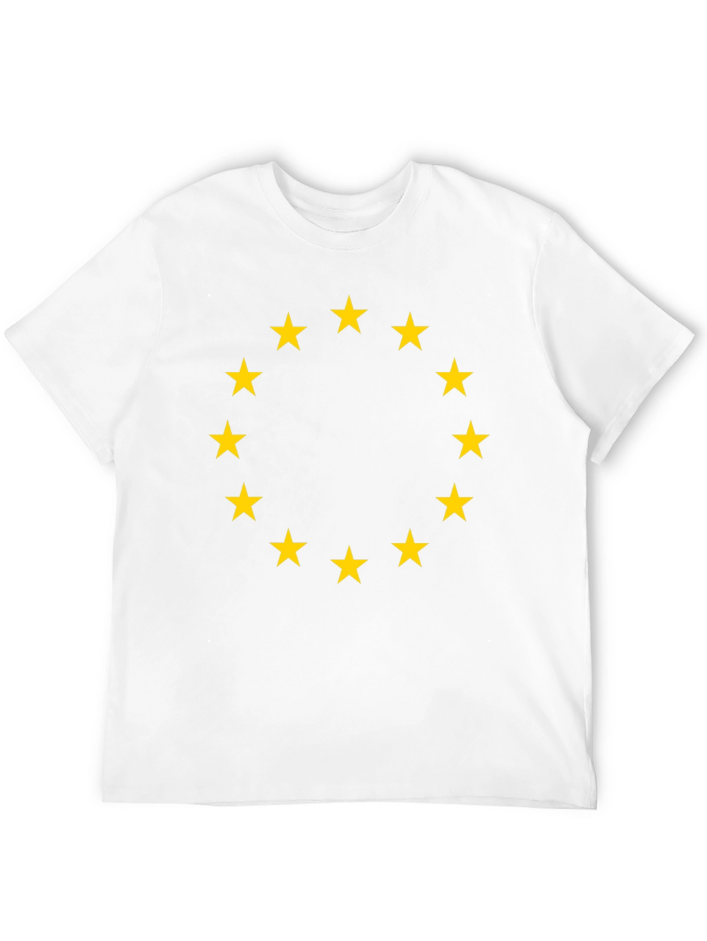 Euro Stars Tee - Black Cotton T-Shirt