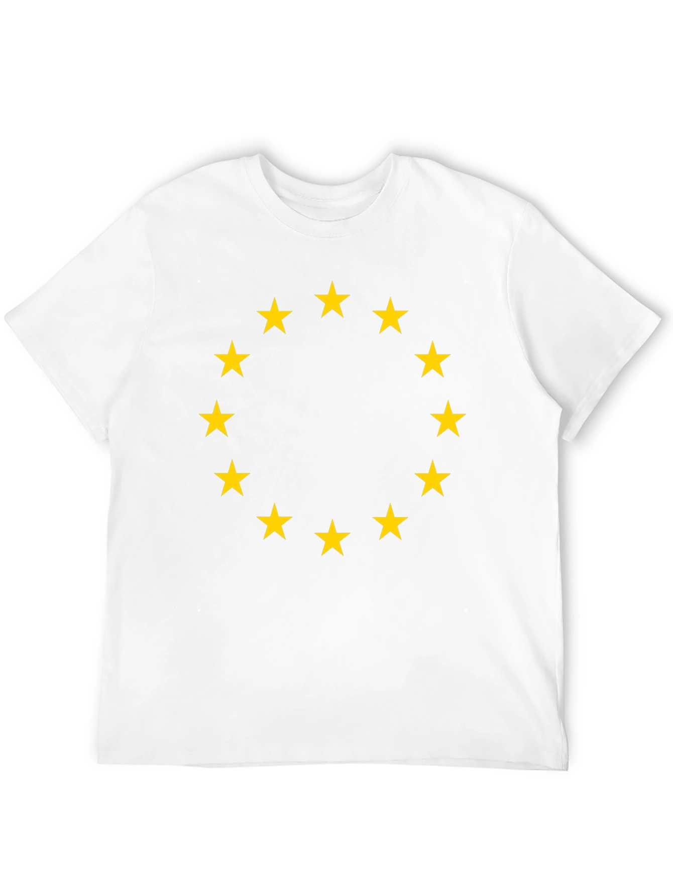 Euro Stars Tee - Black Cotton T-Shirt
