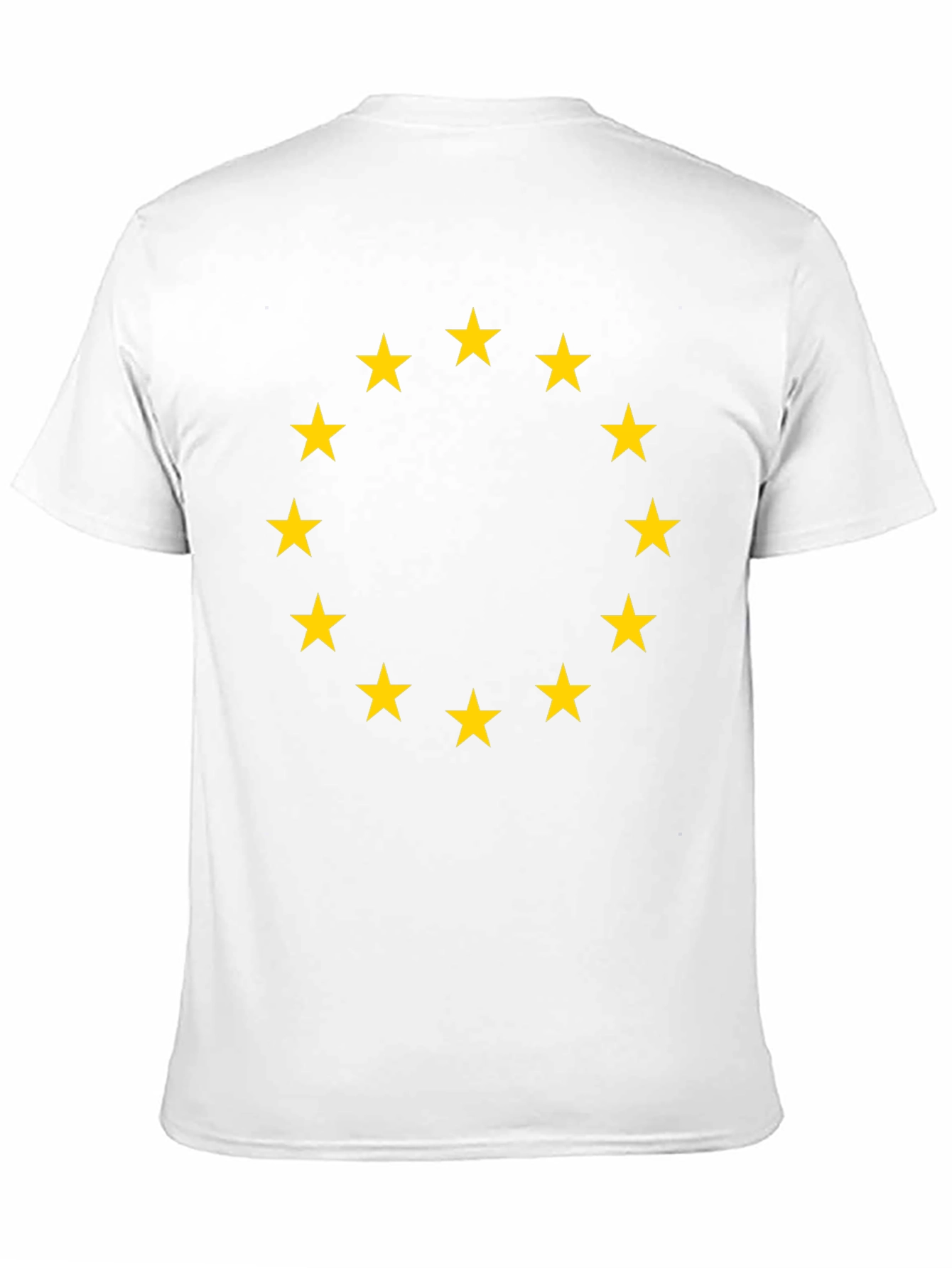 Euro Stars Tee - Black Cotton T-Shirt