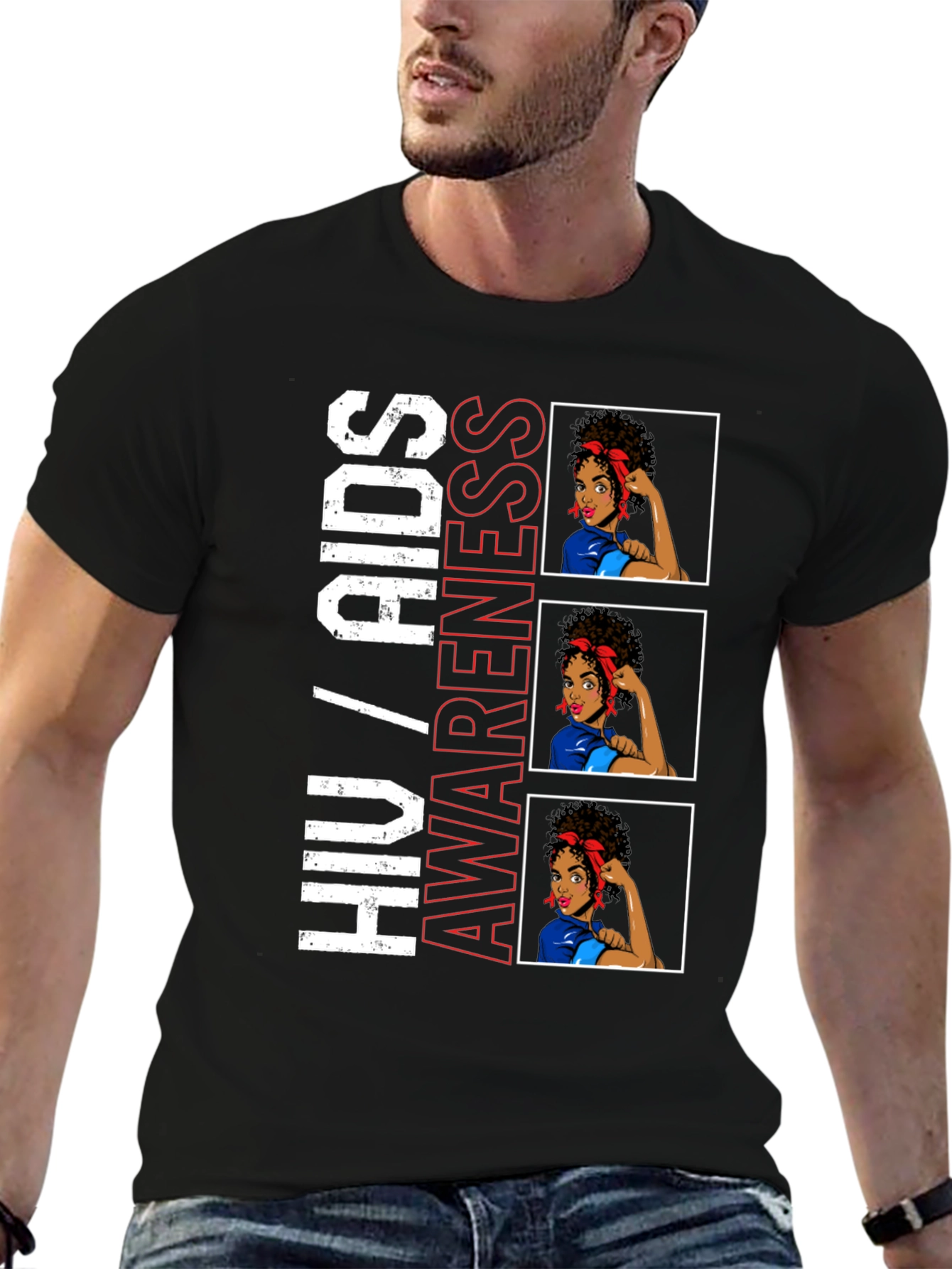 HIV/AIDS Awareness T-Shirt Graphic Tee