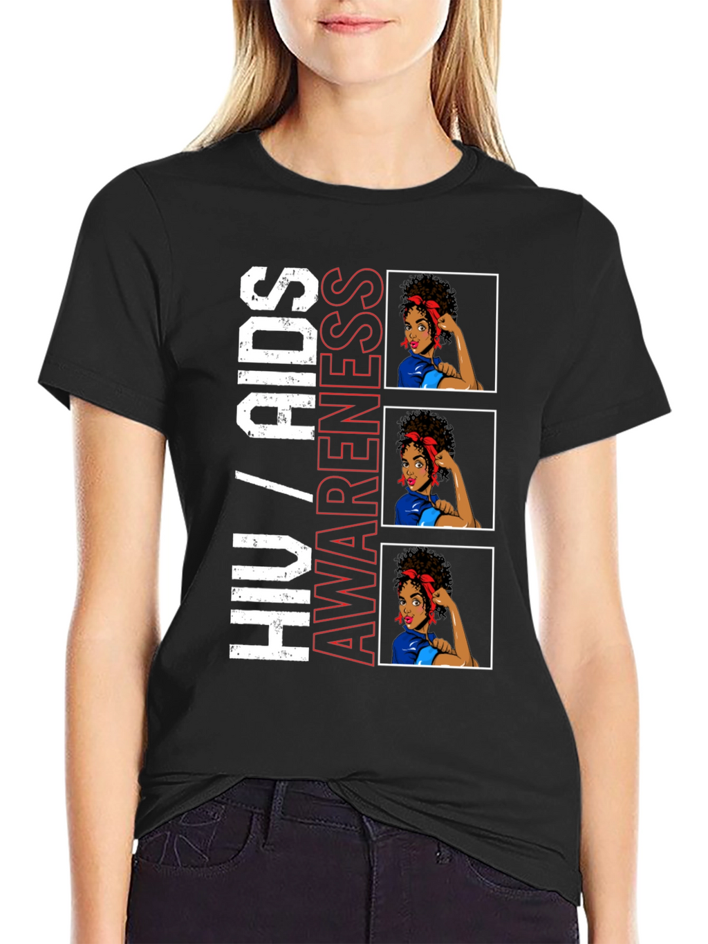 HIV/AIDS Awareness T-Shirt Graphic Tee