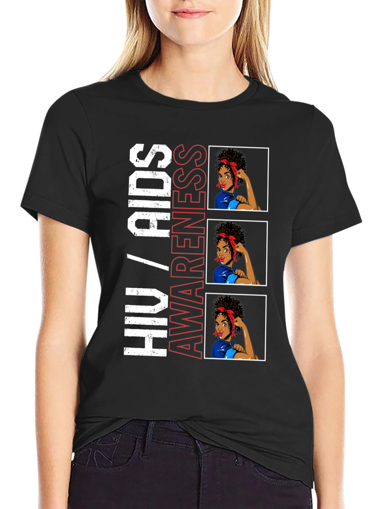 HIV/AIDS Awareness T-Shirt Graphic Tee