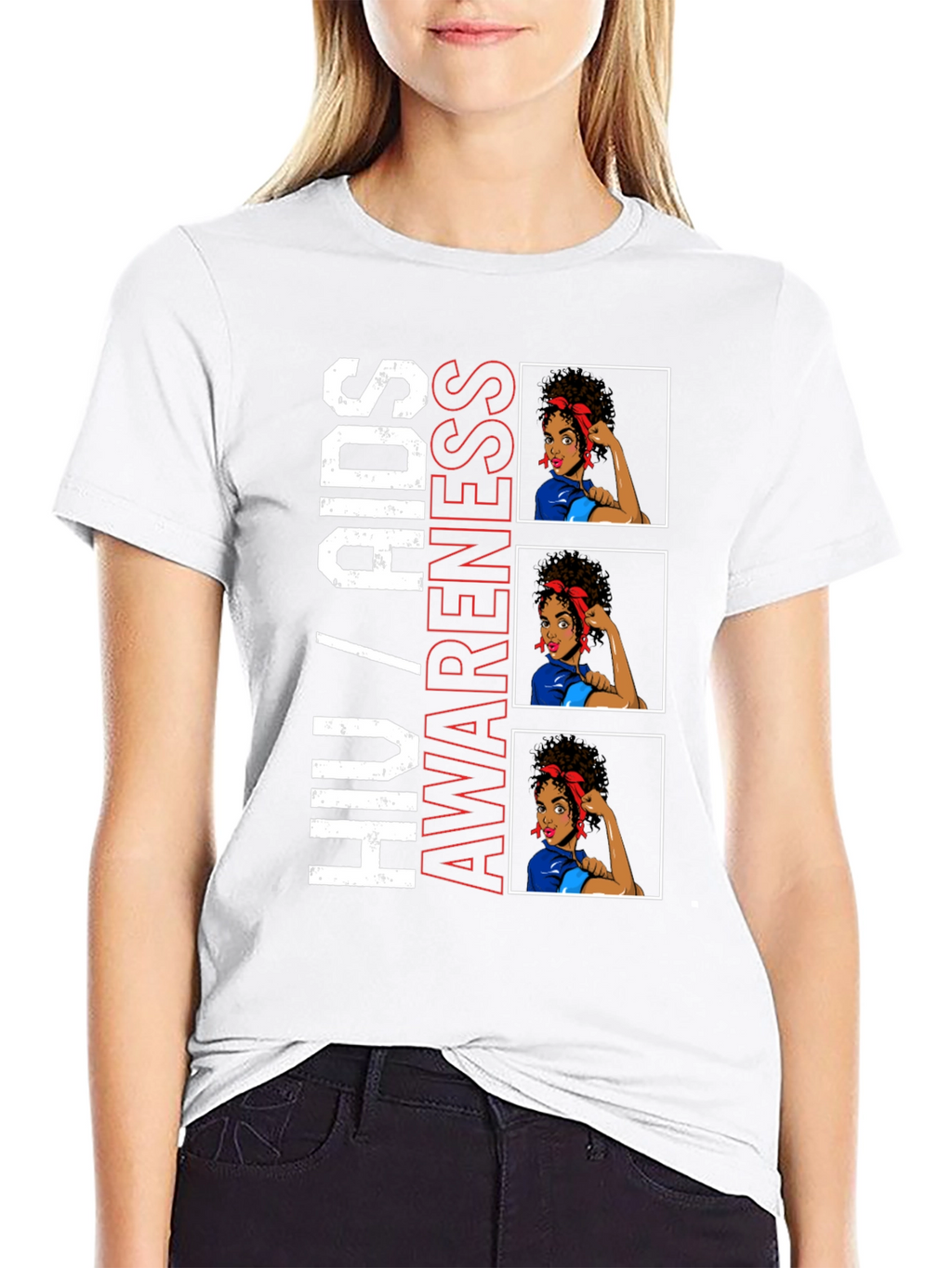 HIV/AIDS Awareness T-Shirt Graphic Tee