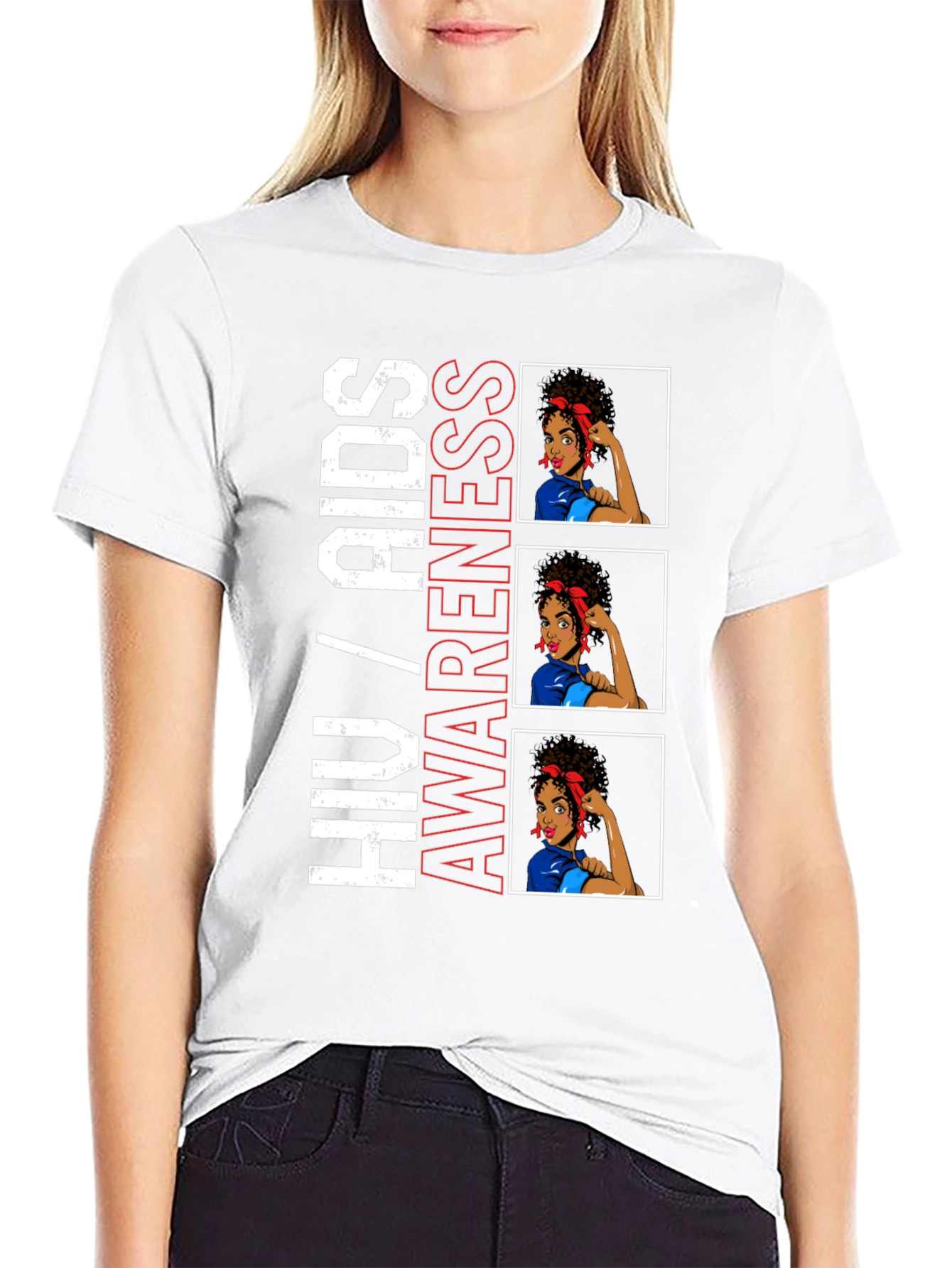 HIV/AIDS Awareness T-Shirt Graphic Tee