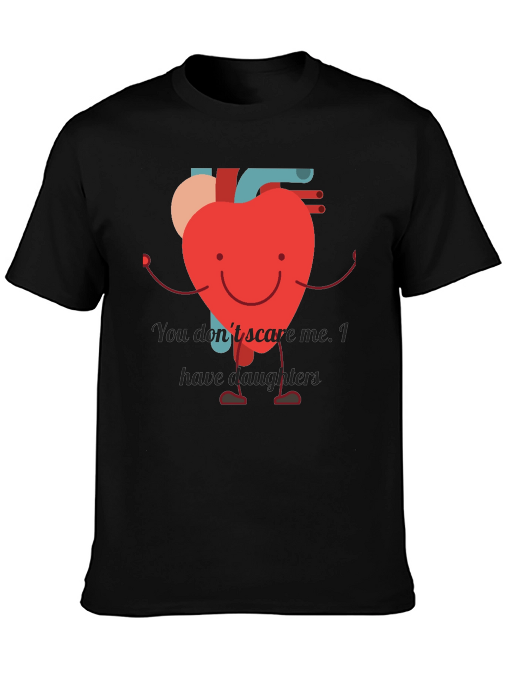 Heart Dad T-Shirt - Daughter Protection
