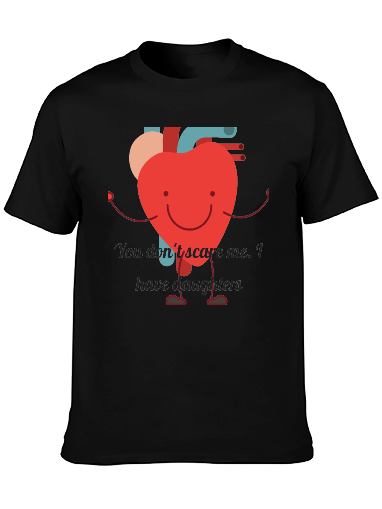 Heart Dad T-Shirt - Daughter Protection