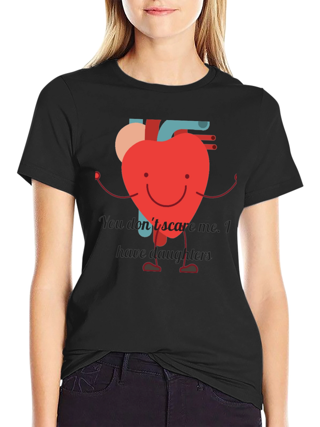Heart Dad T-Shirt - Daughter Protection